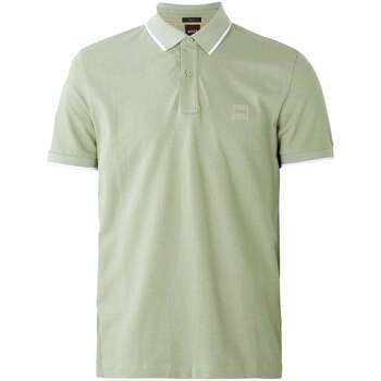 BOSS  Poloshirt Slim Fit Passertip Polo Shirt Open Green günstig online kaufen