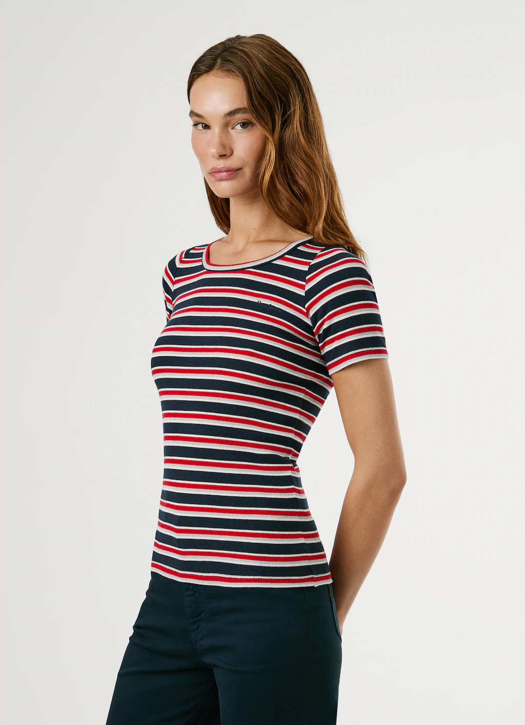 Pepe Jeans Kurzarmshirt "BAMBU", Slim Fit mit Rundhals günstig online kaufen