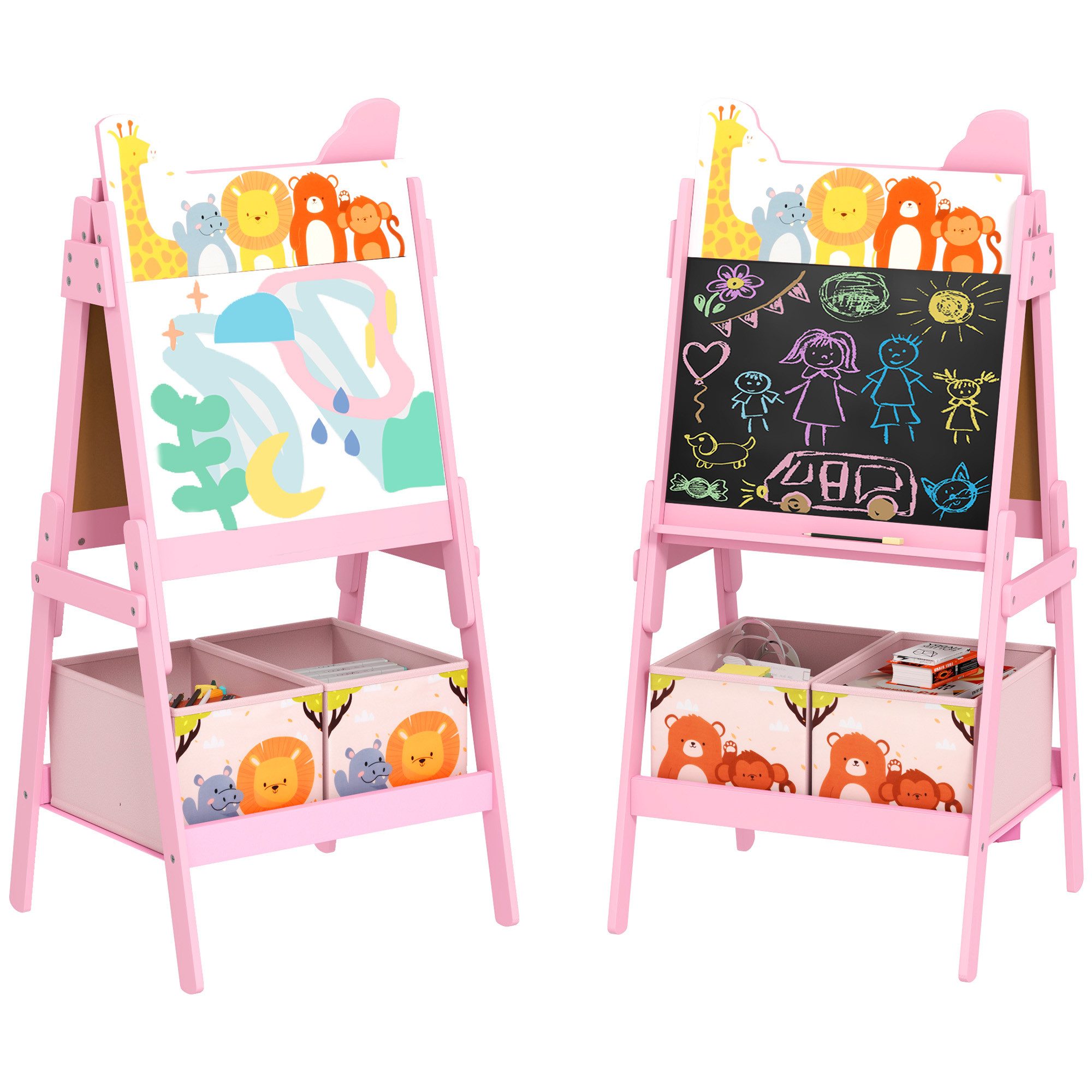 AIYAPLAY Tafel 2-in-1,doppelseitig, mit Kreidetafel, Whiteboard, günstig online kaufen