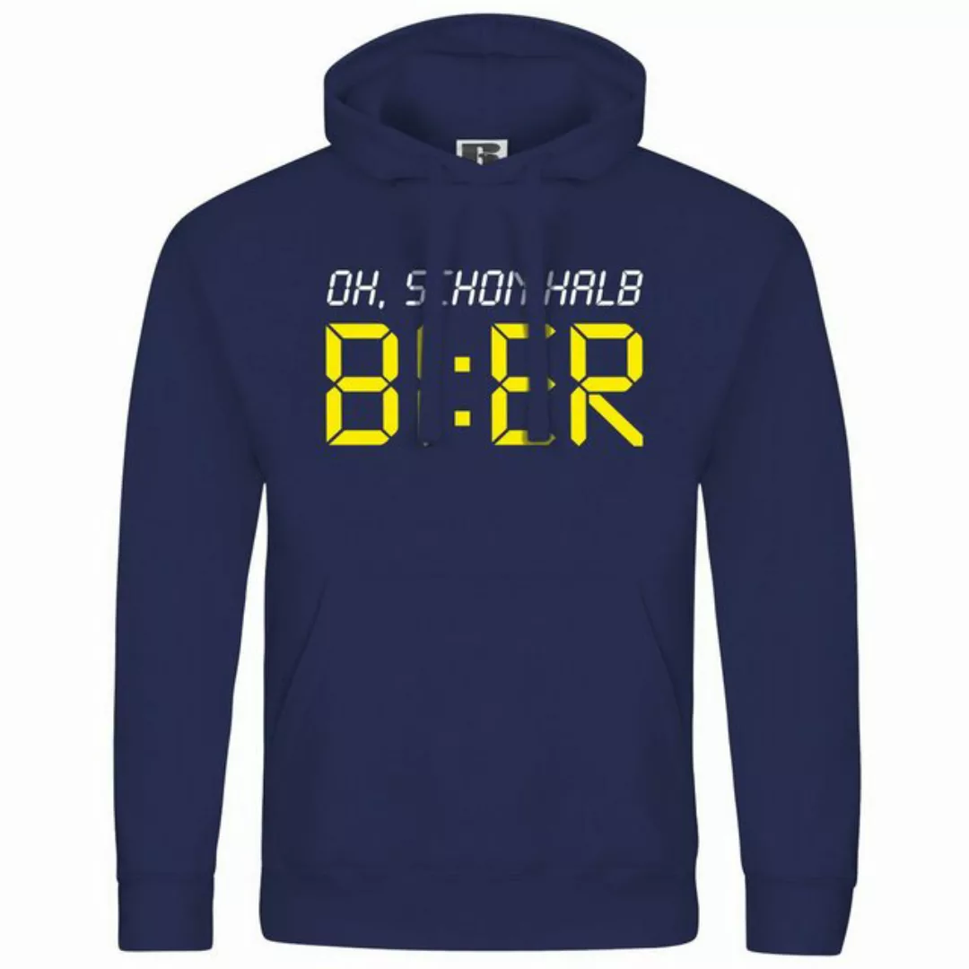 deinshirt Kapuzenpullover Herren Kapuzenpullover Oh schon halb Bier Mit Pri günstig online kaufen