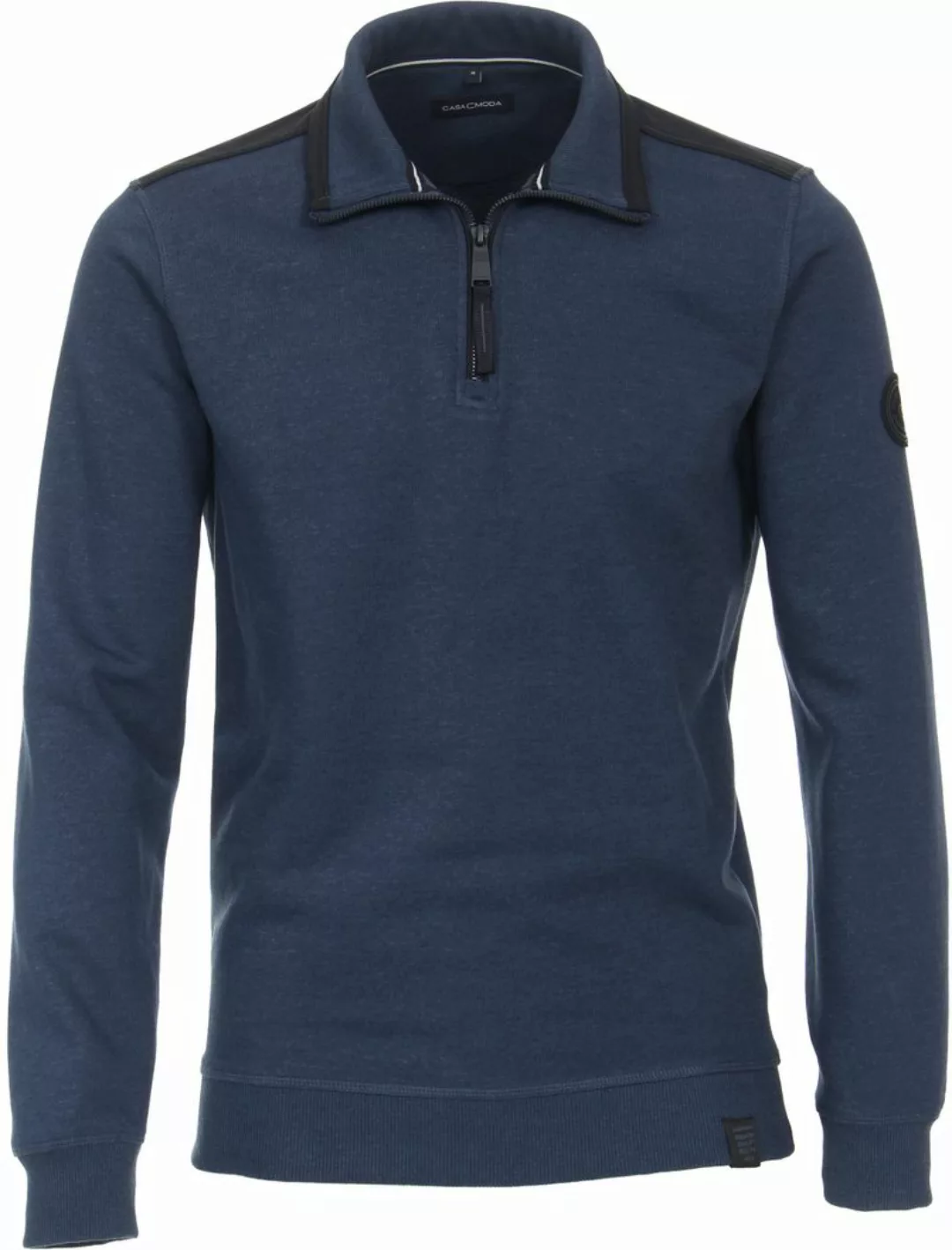 Casa Moda Half Zip Sweater Dunkelblau Indigo - Größe 4XL günstig online kaufen