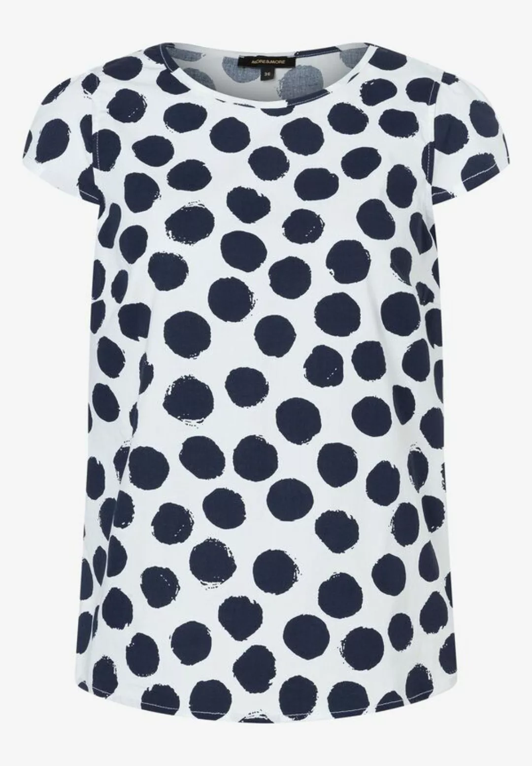 MORE&MORE Kurzarmbluse Punktebluse günstig online kaufen