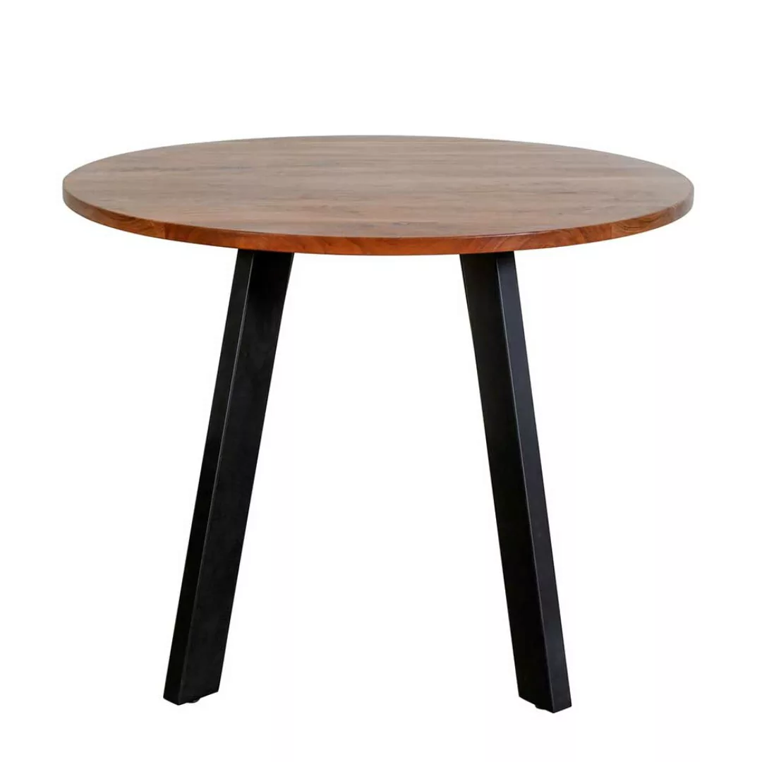 Runder Tisch aus Akazie Massivholz modernem Design günstig online kaufen