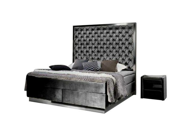 Xlmoebel Bett Luxus Bett mit Edelstahl-Design, Schlafzimmer Möbel, Neu (Bet günstig online kaufen