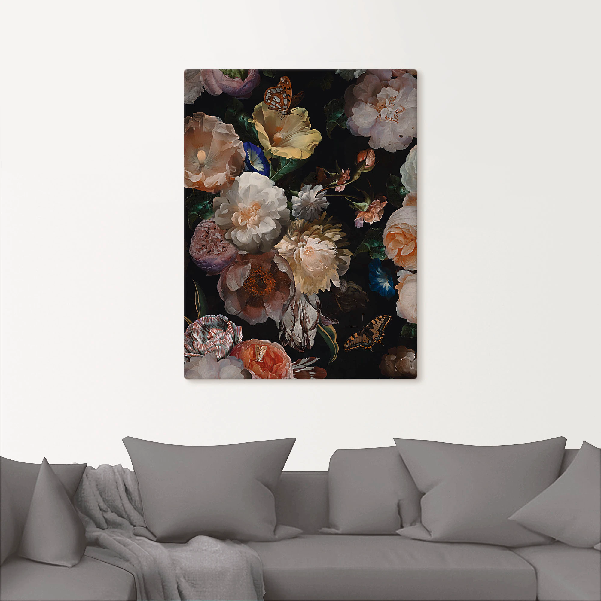 Artland Wandbild »Antike Holländische Blumen«, Blumenbilder, (1 St.), als A günstig online kaufen
