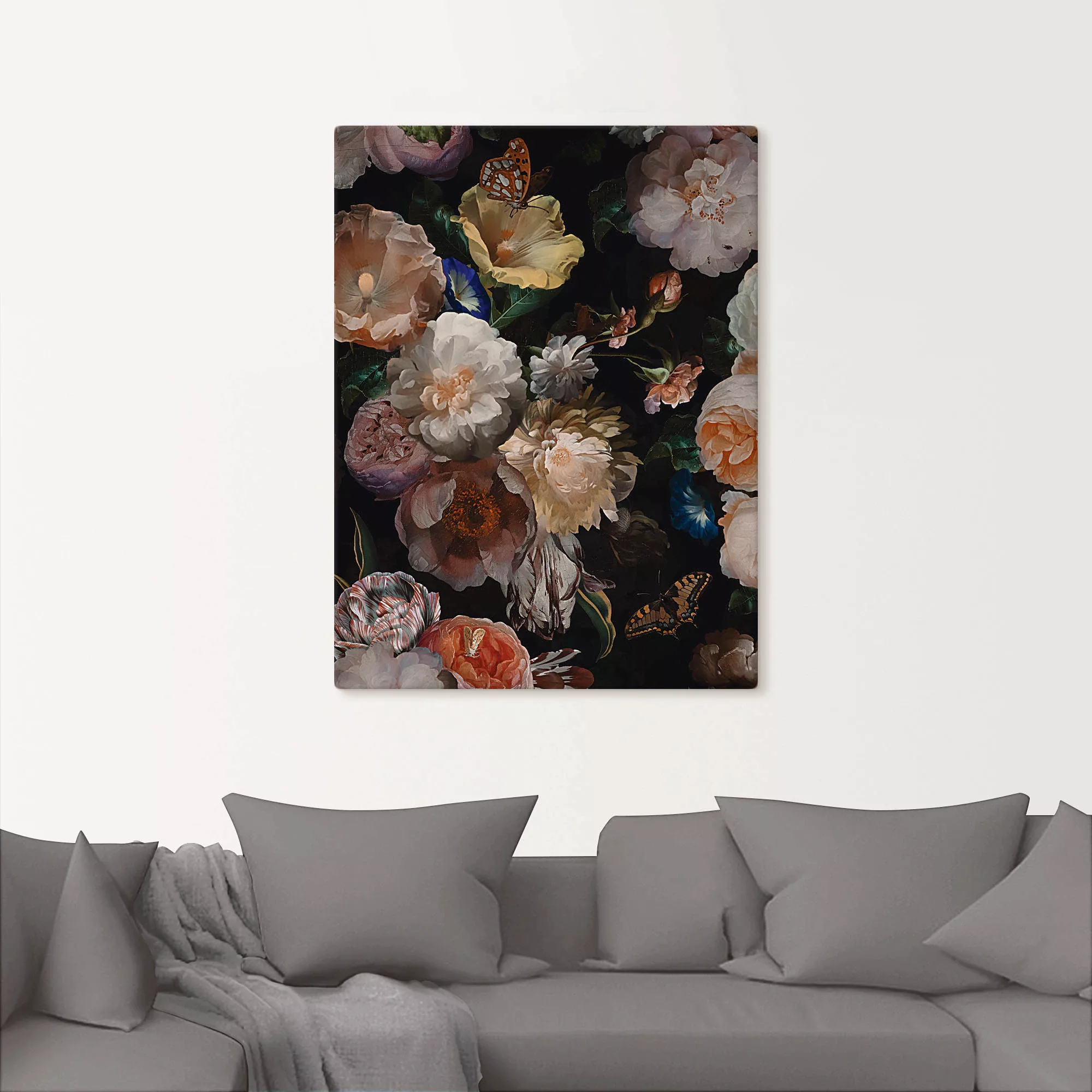 Artland Wandbild "Antike Holländische Blumen", Blumenbilder, (1 St.), als A günstig online kaufen