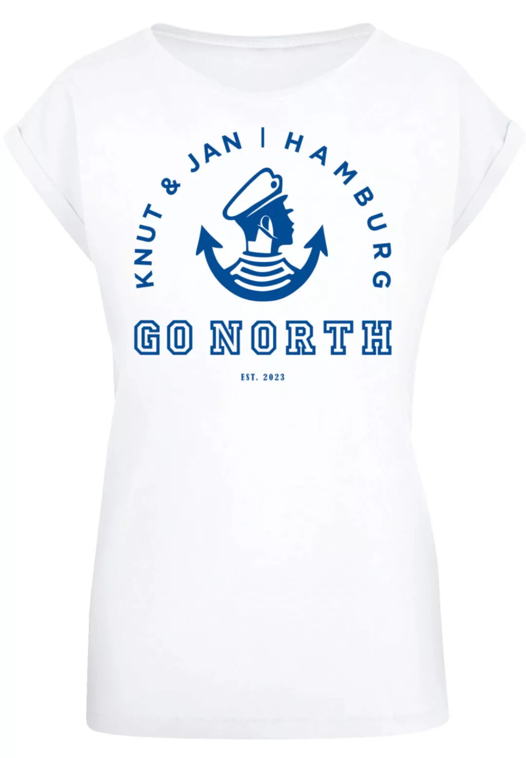 F4NT4STIC T-Shirt "Go North Knut Jan Hamburg Knut Jan Hamburg", Print günstig online kaufen