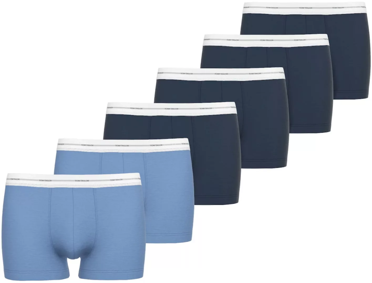 TOM TAILOR Boxershorts, (6 St.), mit coolem Logobund günstig online kaufen