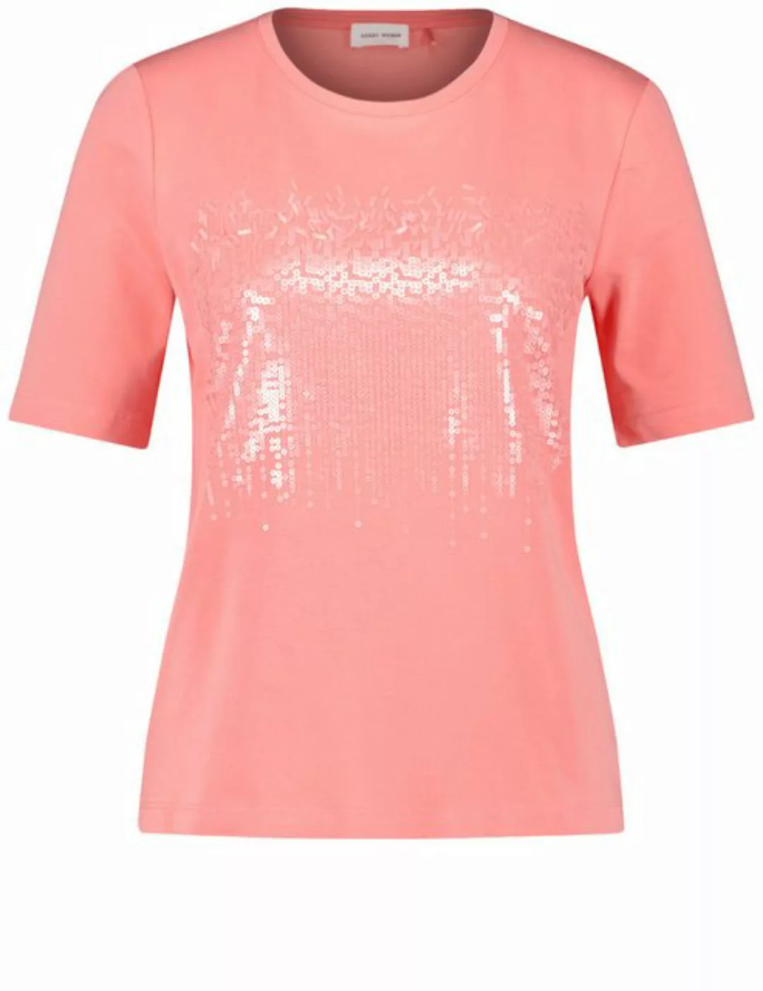 GERRY WEBER Kurzarmshirt T-Shirt mit Pailletten-Stickerei günstig online kaufen