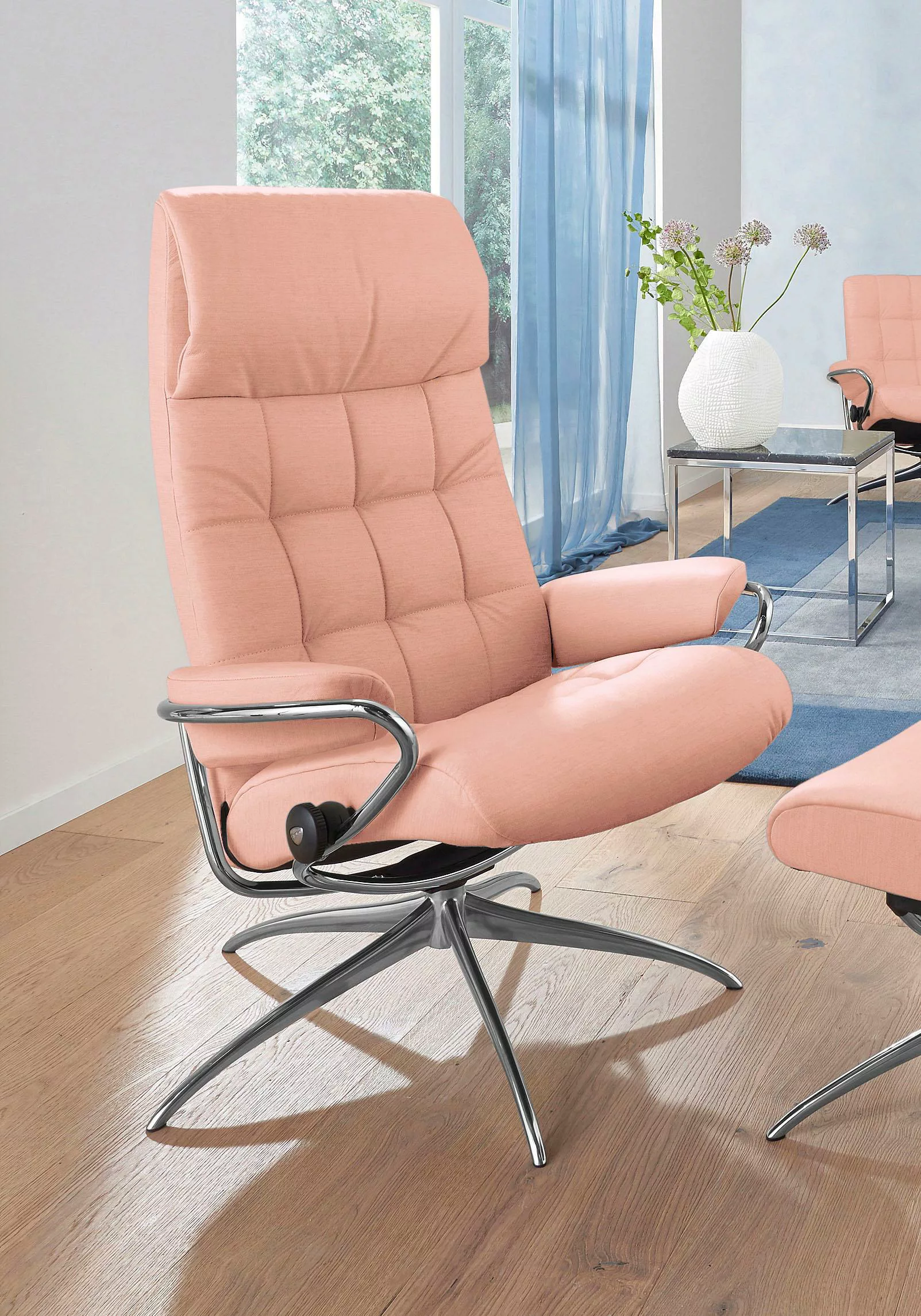 Stressless Relaxsessel "London", High Back, mit Star Base, Gestell Chrom günstig online kaufen