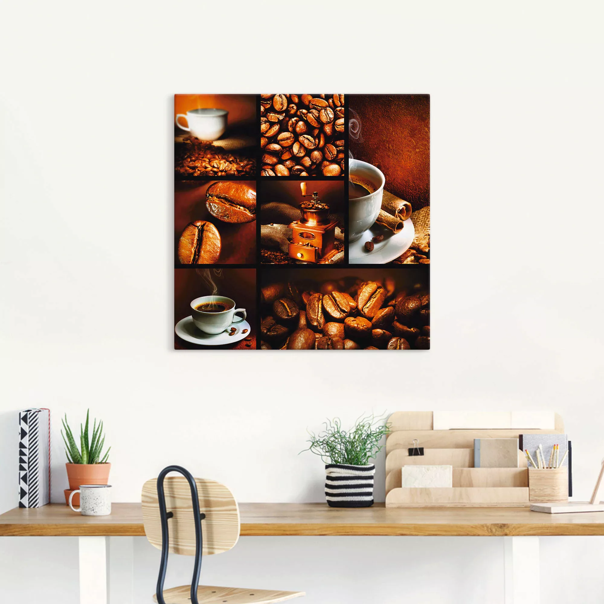 Artland Wandbild »Kaffee Collage«, Getränke, (1 St.), als Leinwandbild, Pos günstig online kaufen