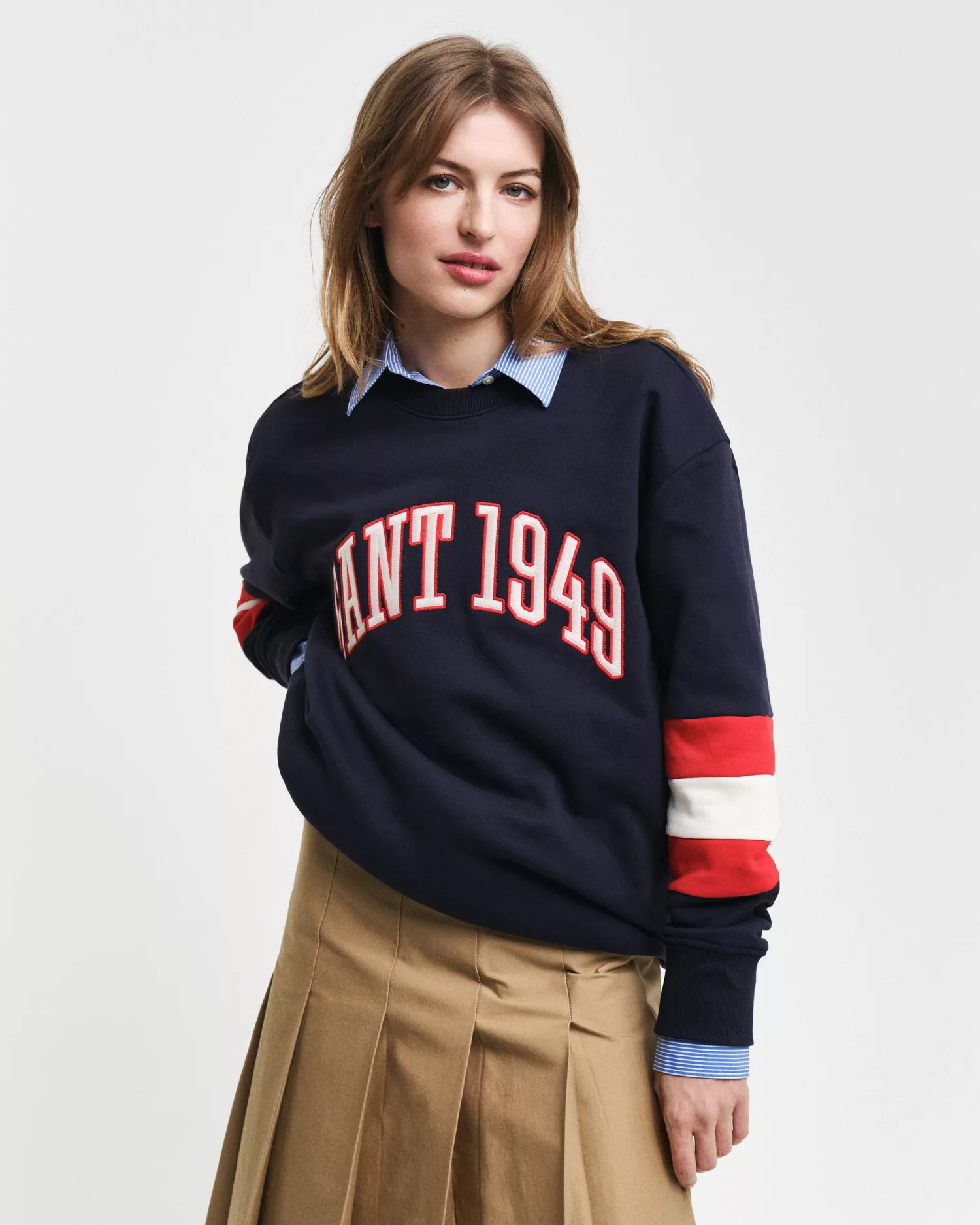 Gant Sweatshirt "COLORBLOCK SLEEVE CNECK", Color Blocked Details, unisex günstig online kaufen