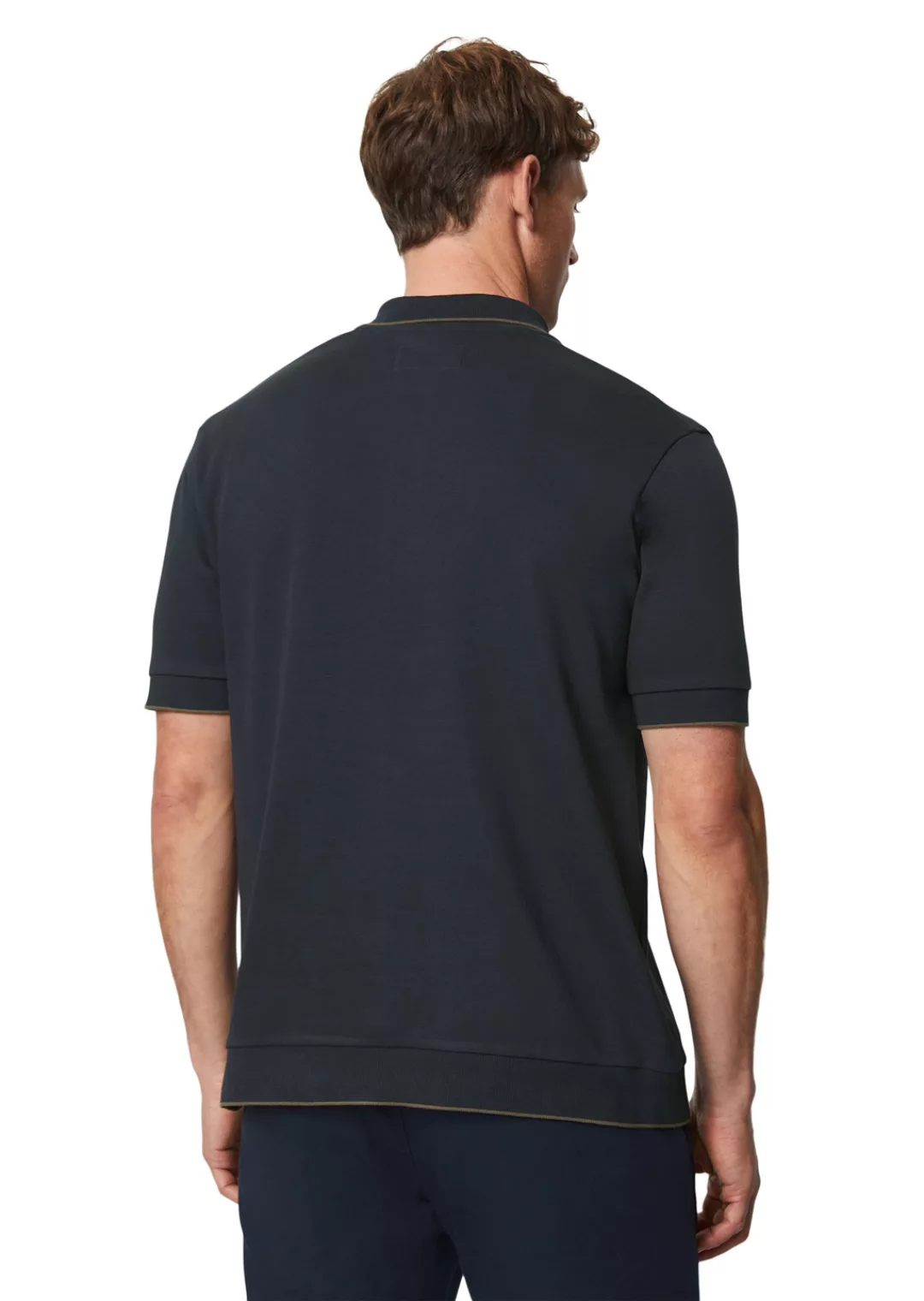 Marc O'Polo T-Shirt Polo, short sleeve, interlock jerse günstig online kaufen