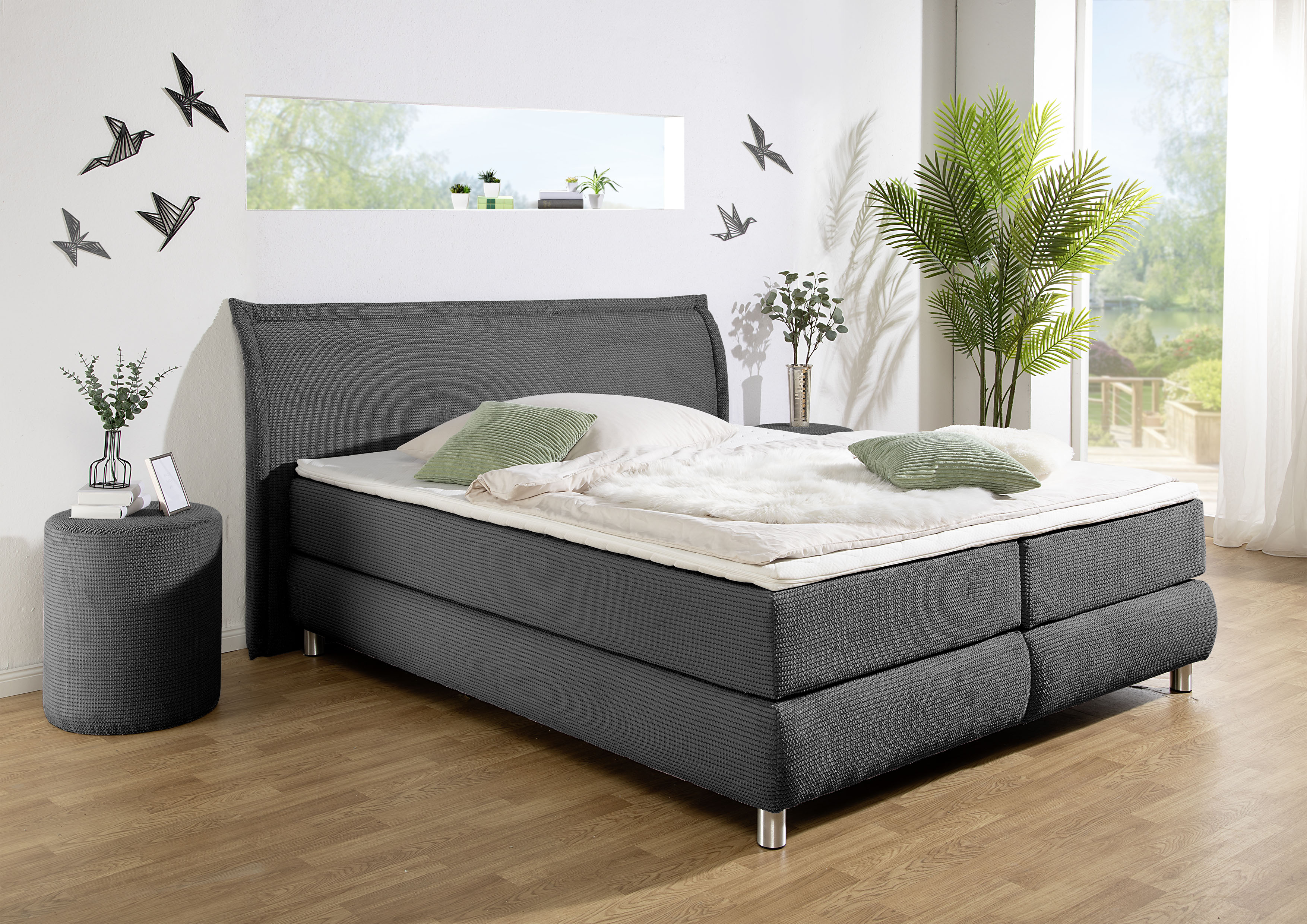 INOSIGN Boxspringbett ""Coloma" erhältlich in H2, H3 oder H4 inkl. Topper", günstig online kaufen