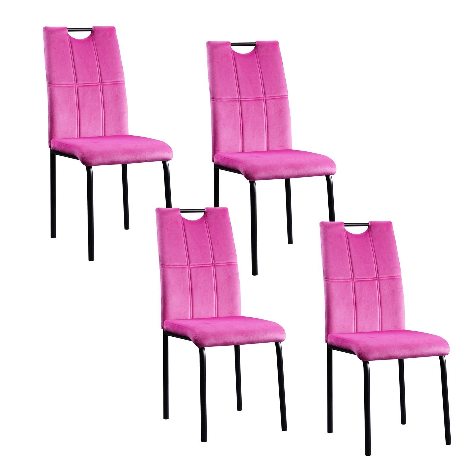 HTI-Living Esszimmerstuhl Stuhl Denton Velvet 4er-Set günstig online kaufen