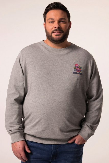 Men Plus Sweatshirt Men+ Sweatshirt Rückenprint bis 8 XL günstig online kaufen