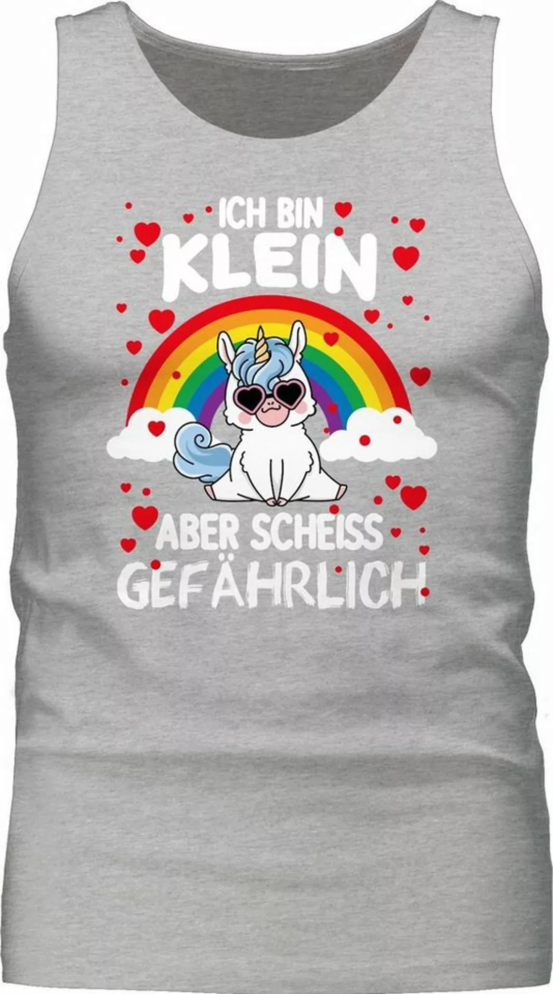 Shirtracer Tanktop Ich bin klein aber scheiss gefährlich mit Einhorn Sprüch günstig online kaufen