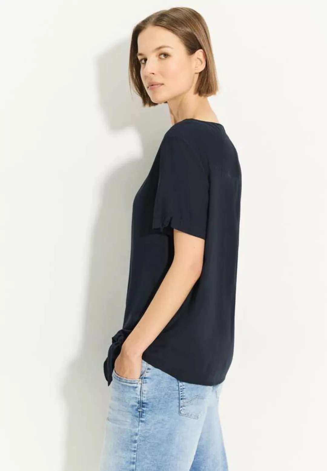 Bluse mit Knotendetail günstig online kaufen