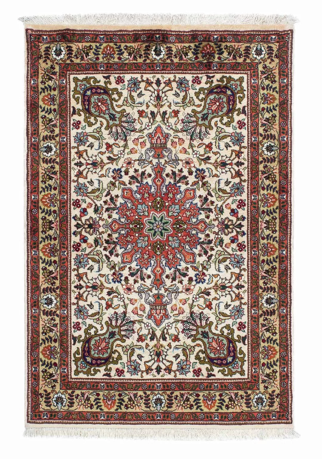morgenland Wollteppich »Abadeh Medaillon Rosso scuro 150 x 103 cm«, rechtec günstig online kaufen