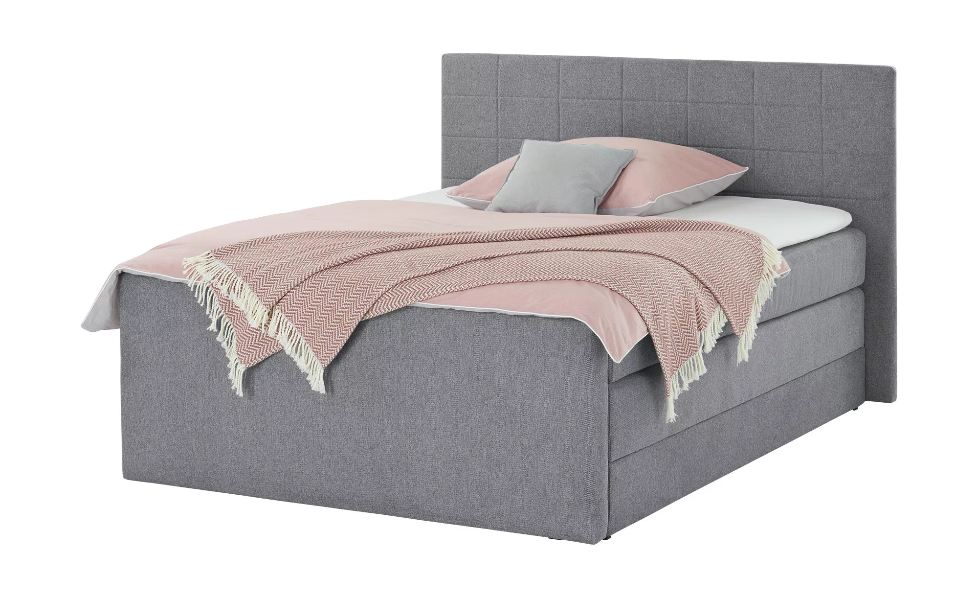 Boxspringbett  Cambridgeshire ¦ grau ¦ Maße (cm): B: 180 H: 120 T: 220 Bett günstig online kaufen