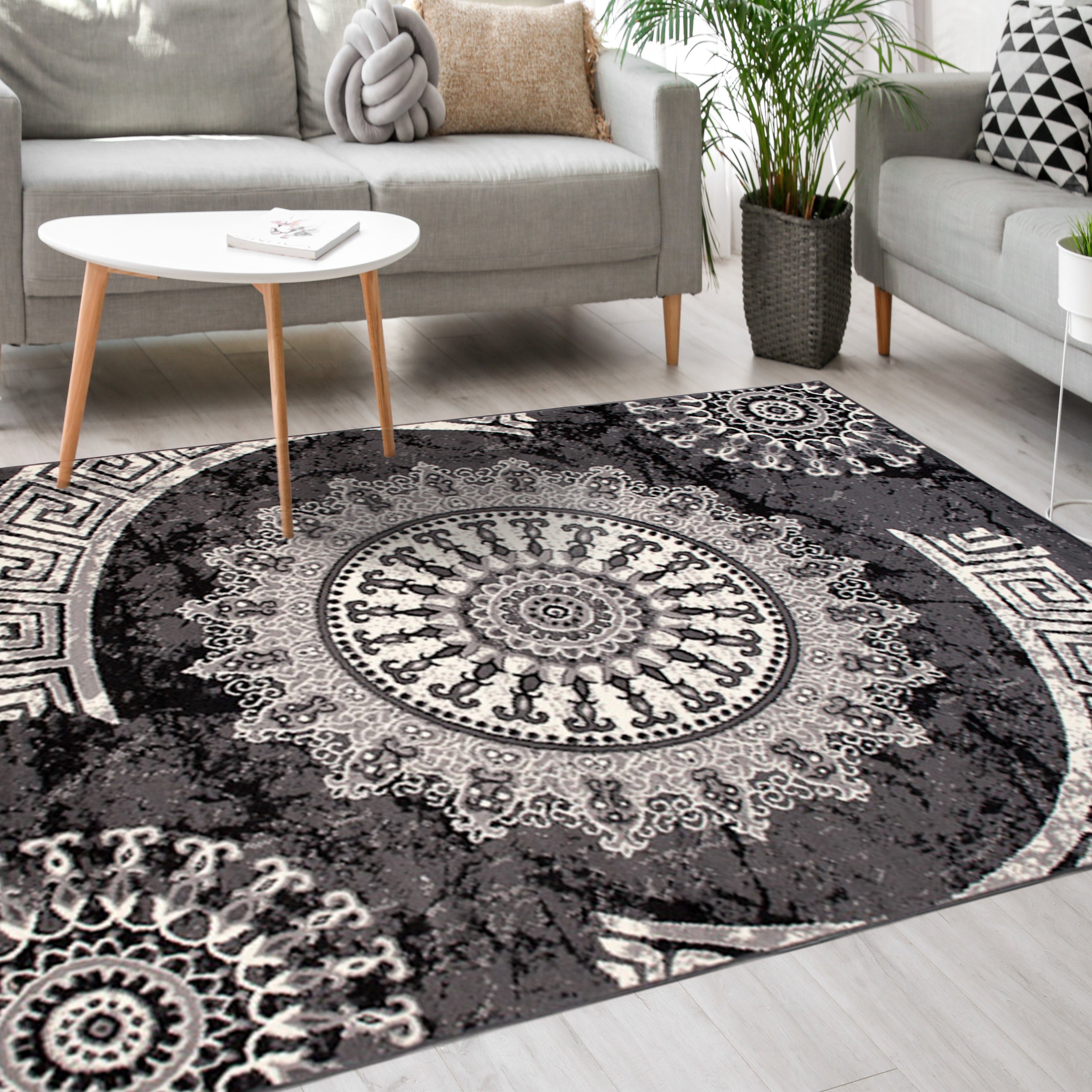 Mazovia Designteppich Modern Teppich Kurzflor Wohnzimmerteppich günstig online kaufen