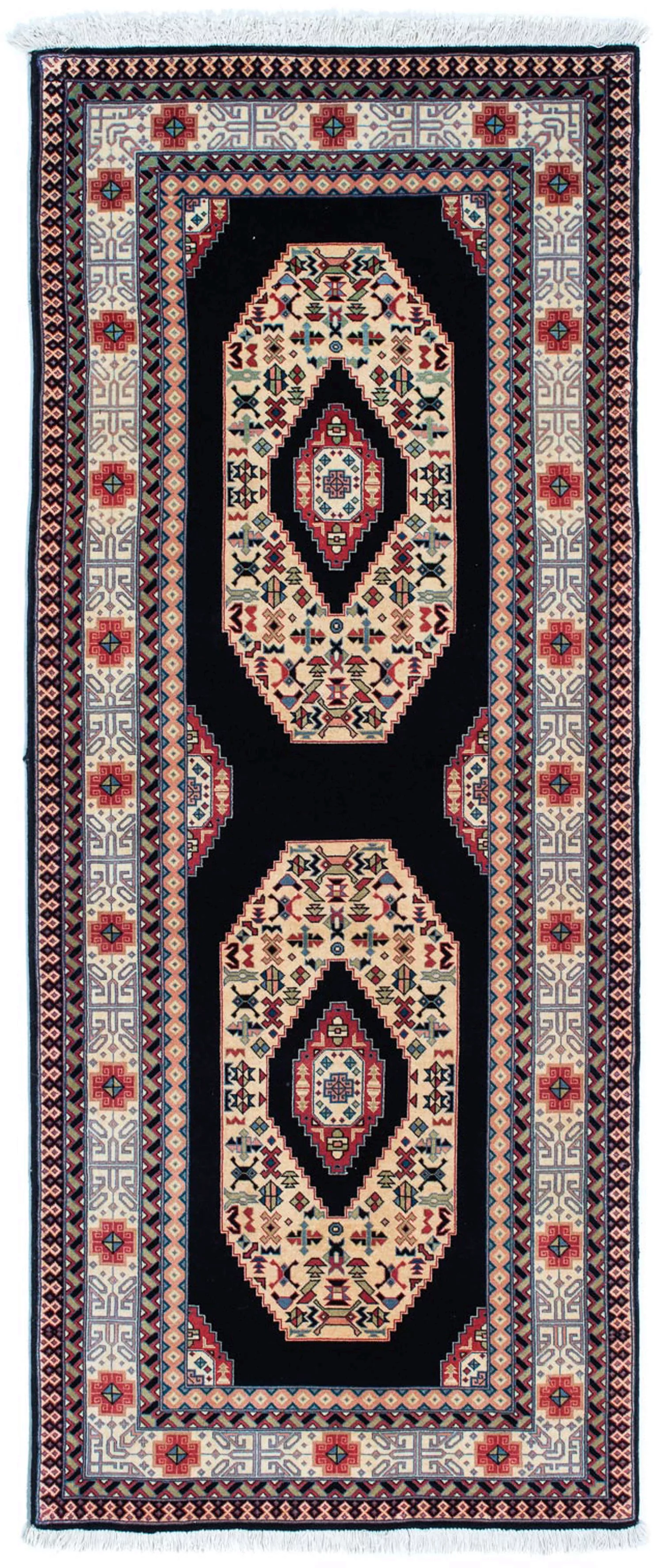 morgenland Orientteppich »Perser - Täbriz - Royal - 188 x 74 cm - dunkelbla günstig online kaufen