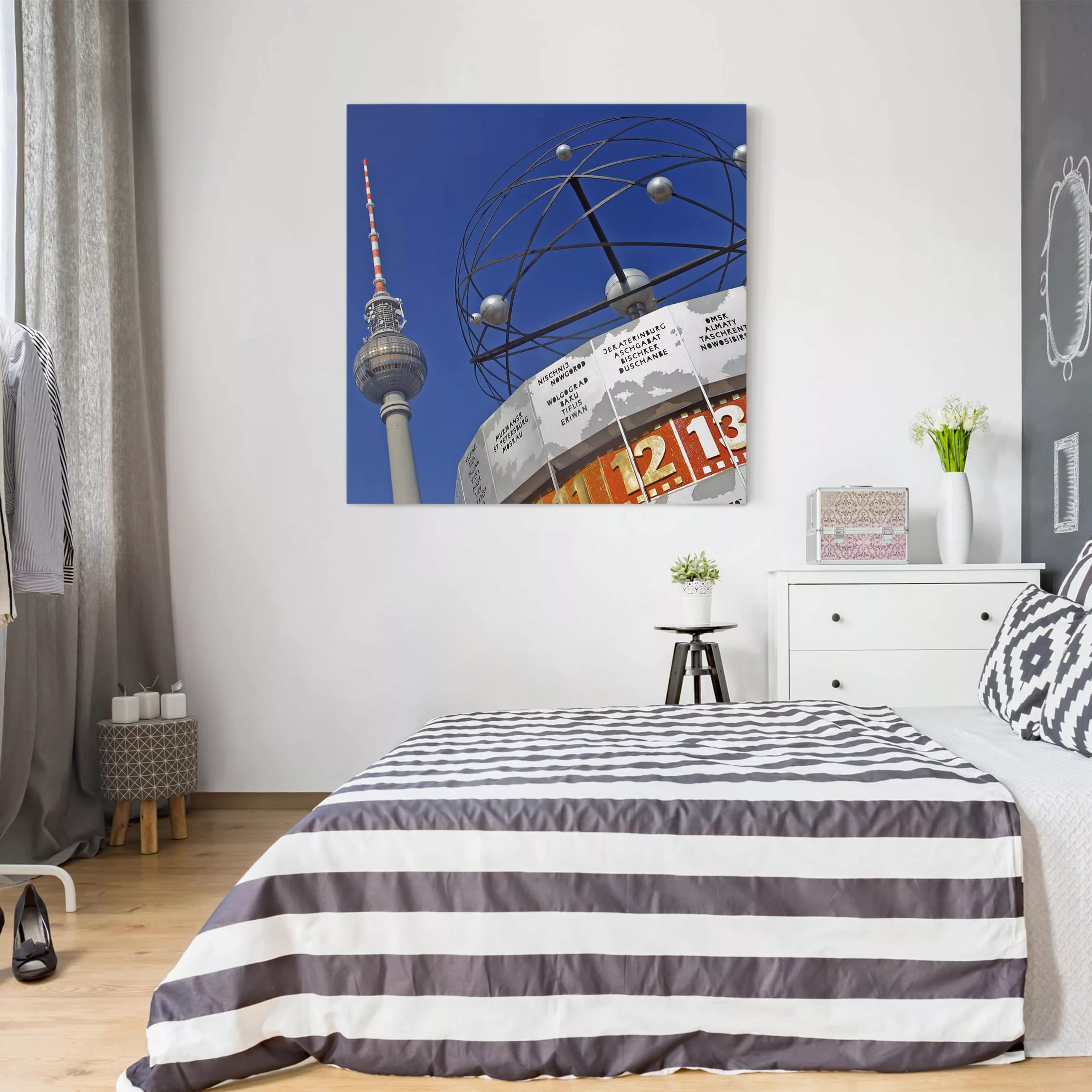 Leinwandbild Berlin - Quadrat Berlin Alexanderplatz günstig online kaufen