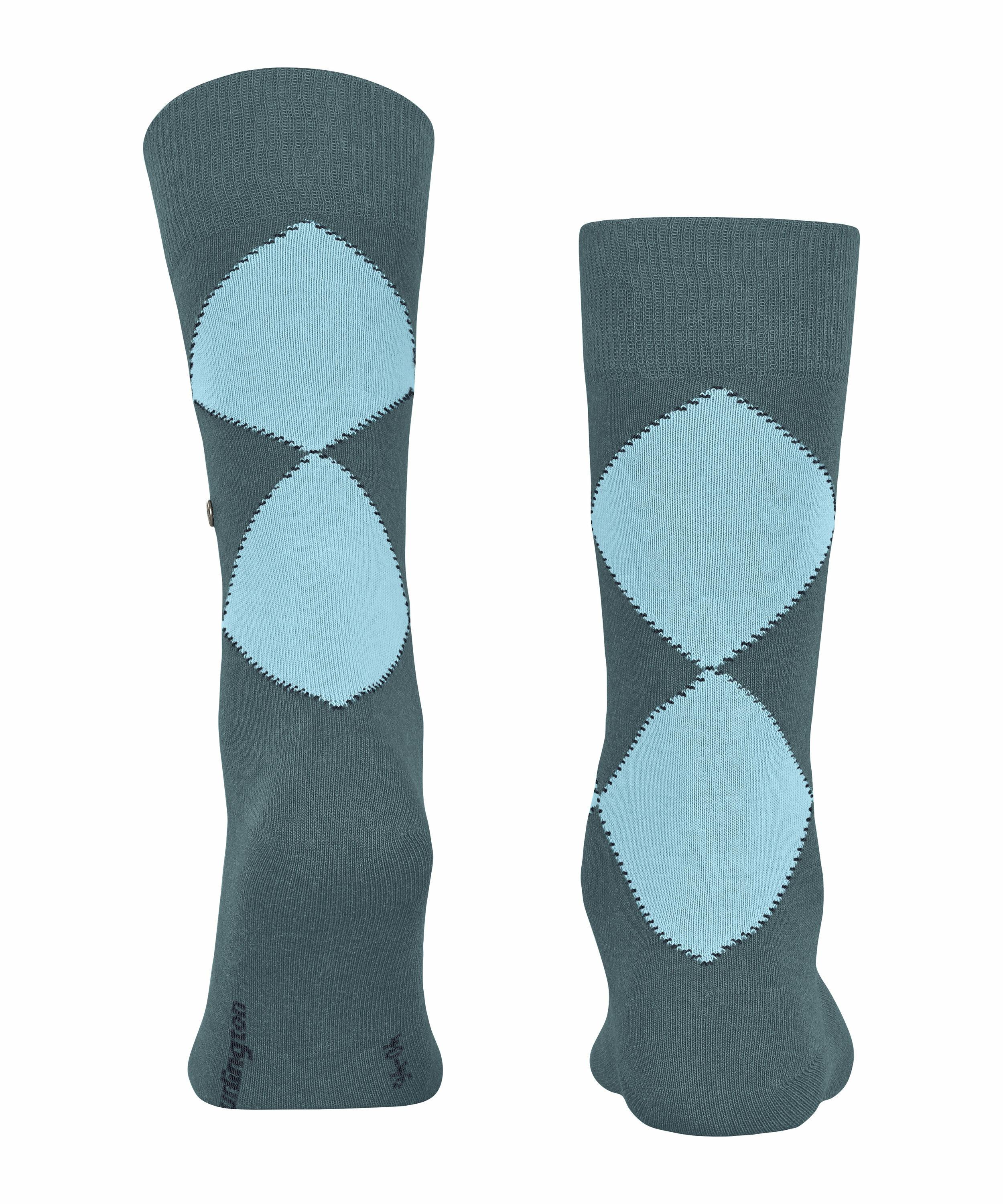 Burlington Kingston Herren Socken, 40-46, Grau, Argyle, Baumwolle (Bio), 21 günstig online kaufen