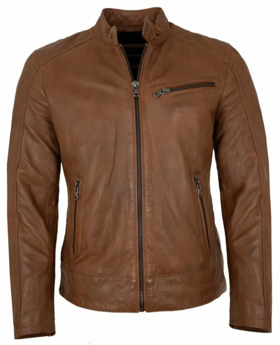 CAPITANO Lederjacke Rover Capitano - Herren Lederjacke Bikerjacke Lammnappa günstig online kaufen