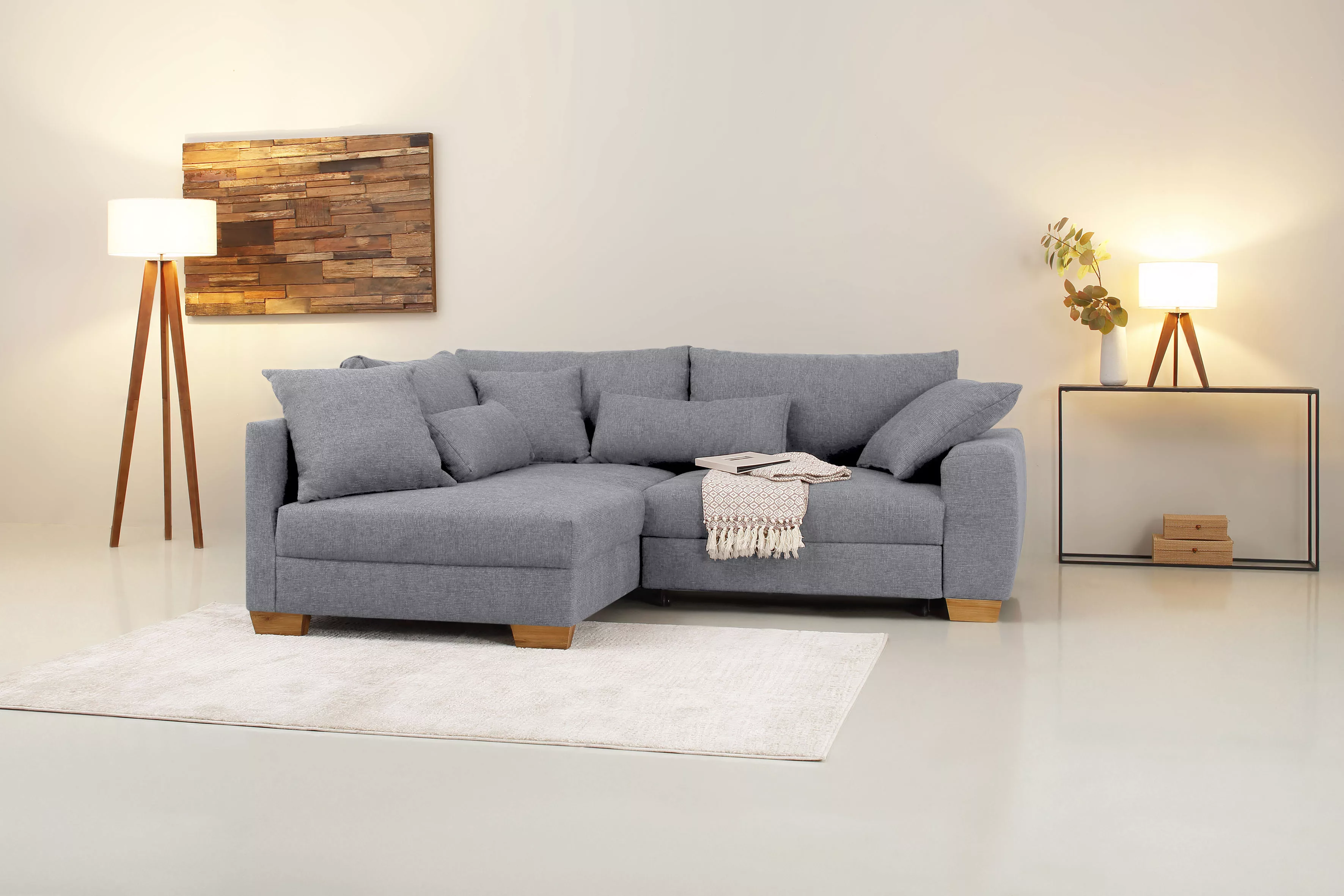 Home affaire Ecksofa "Helena II DuraSpring", mit Taschenfederkern, bis 140 günstig online kaufen