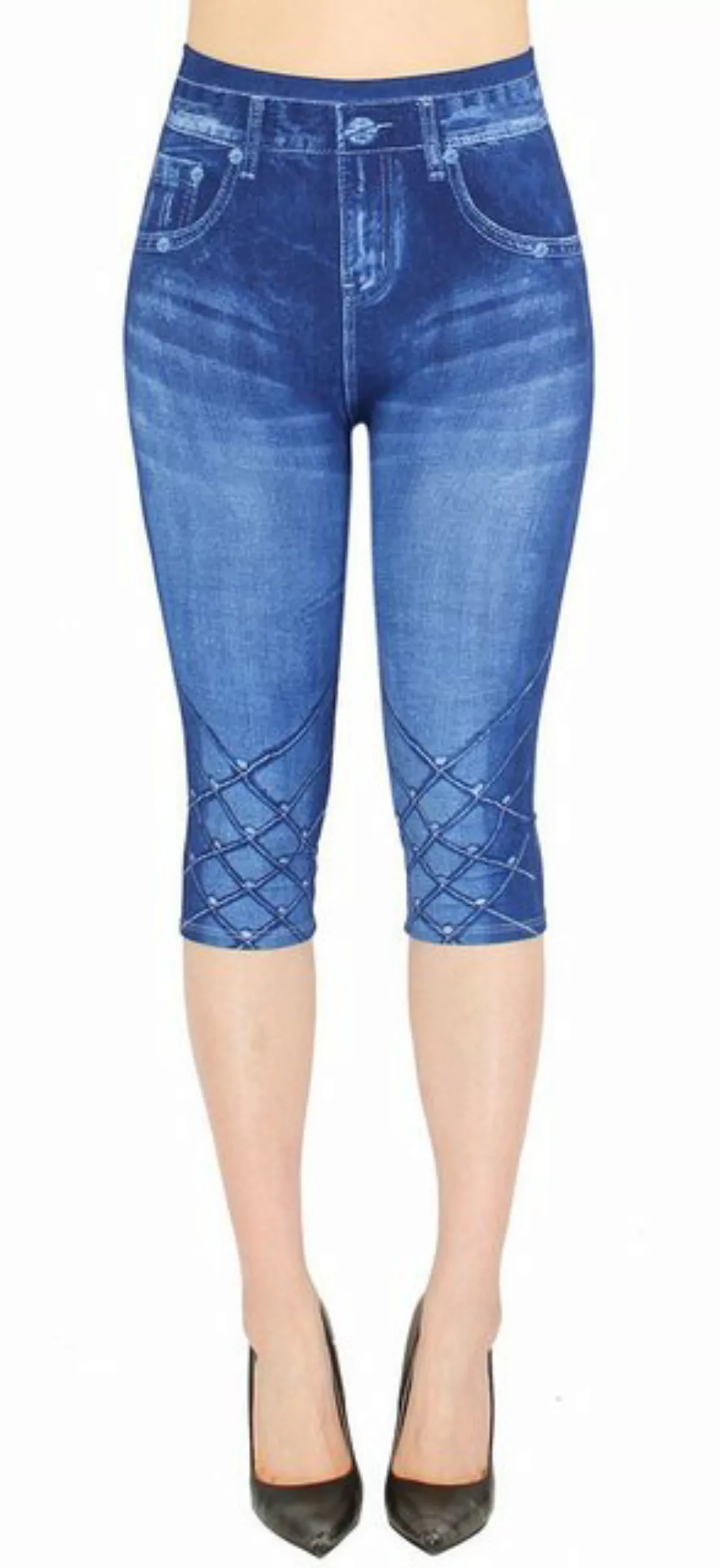 dy_mode 3/4-Leggings Capri Jeggings Damen 3/4 Leggings High Waist Sommerleg günstig online kaufen