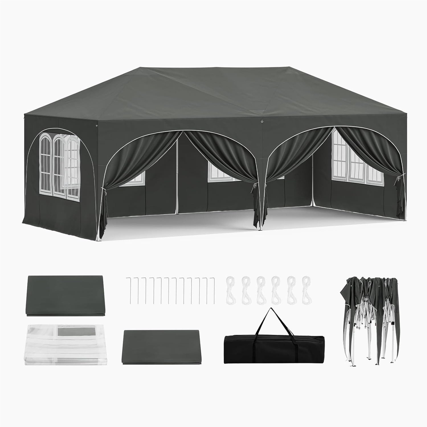 Woltu Pavillon, mit 2 Seitenteilen, 3x6 günstig online kaufen