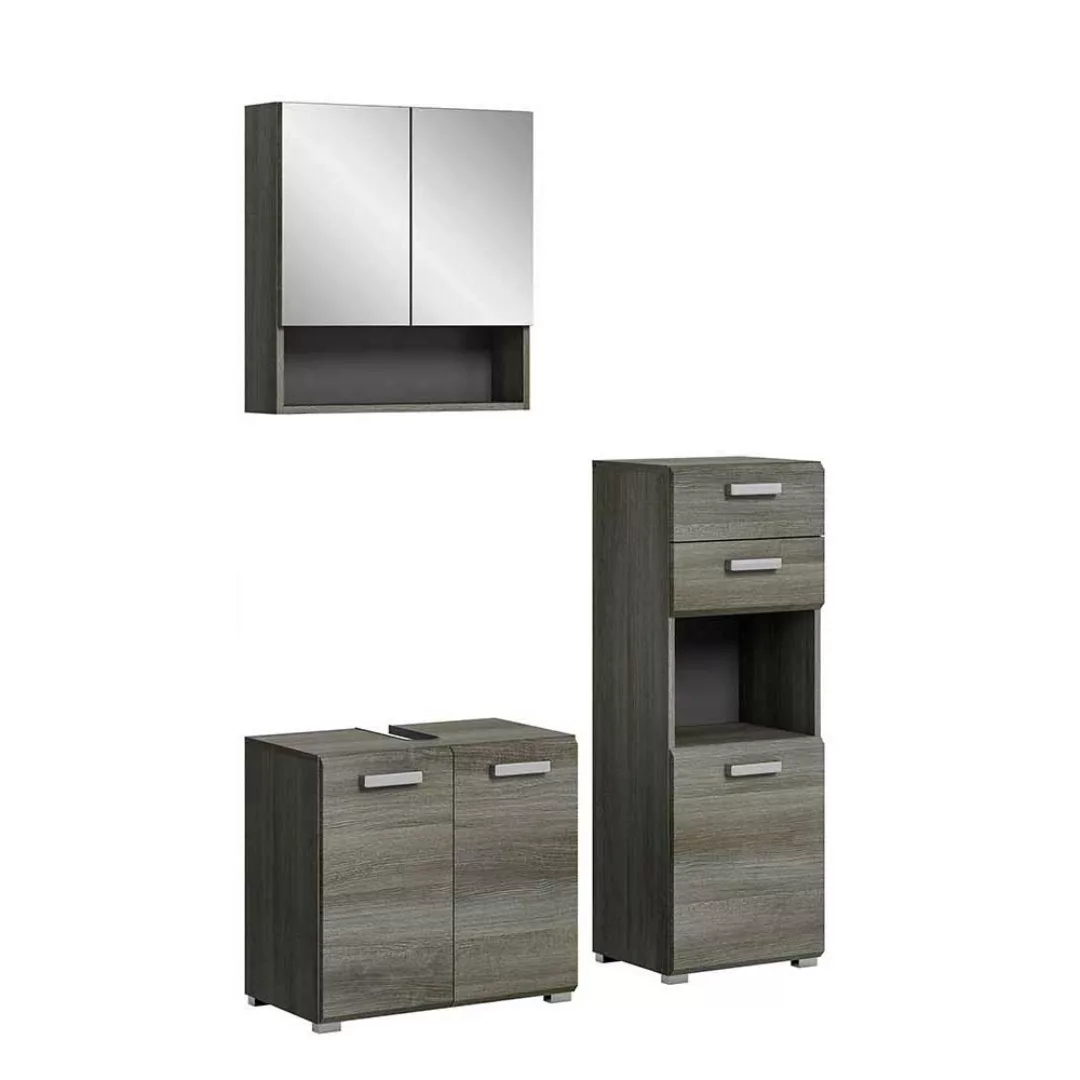Badmöbel modern 100 cm breit - 172 cm hoch inklusive Spiegelschrank (dreite günstig online kaufen
