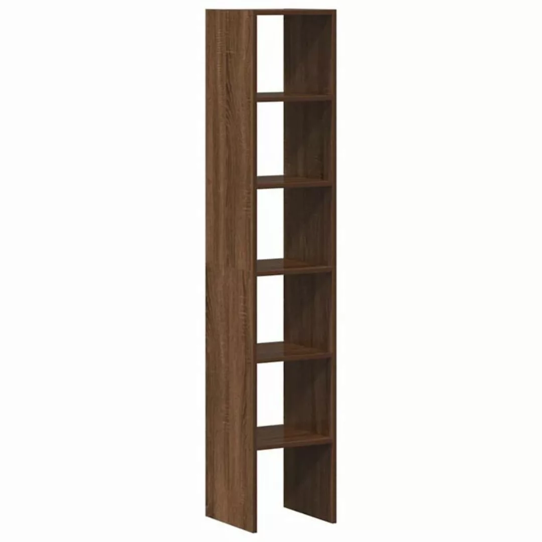 vidaXL Aktenschrank Bücherregale 2 Stk Stapelbar Braun Eichen-Optik 30x30x8 günstig online kaufen