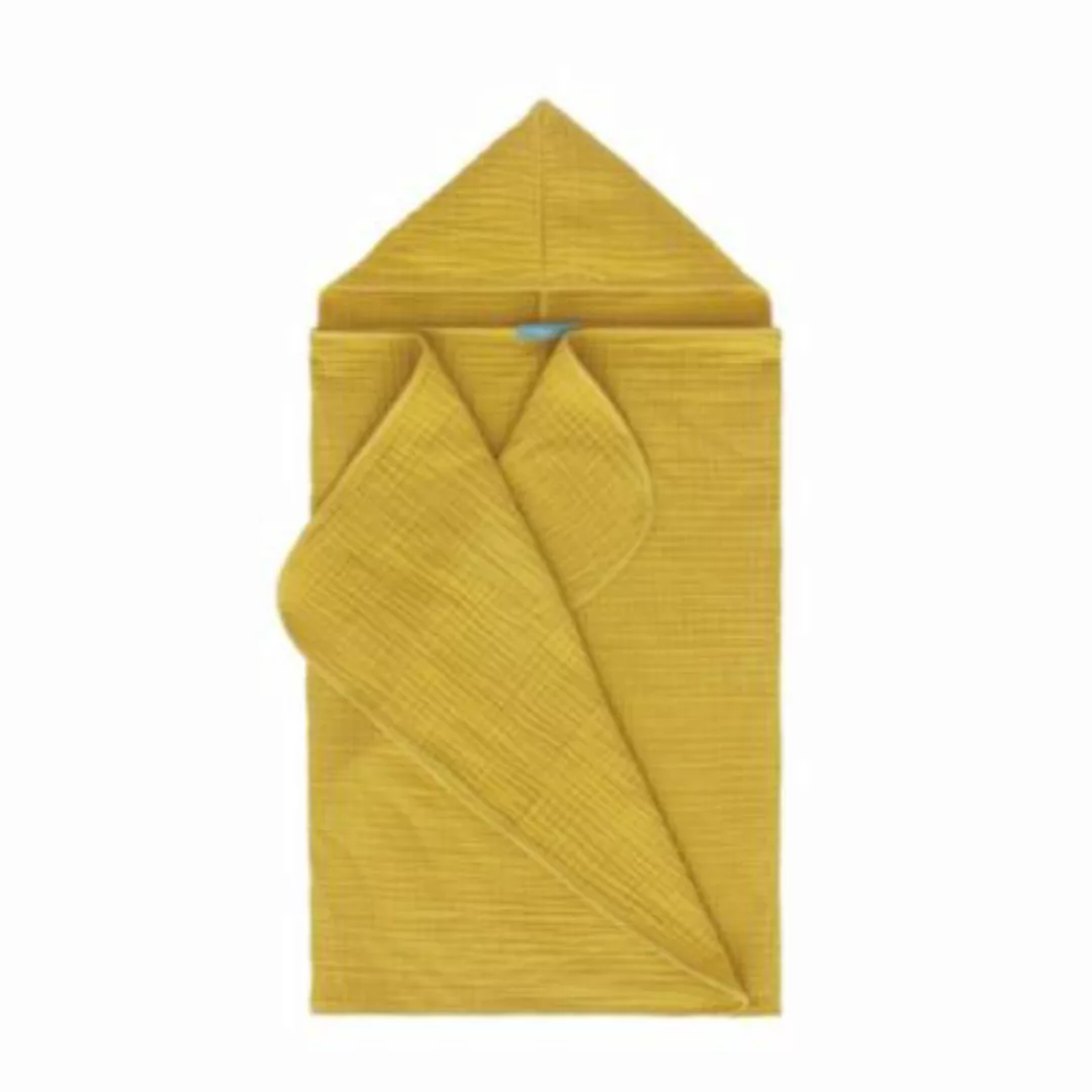 hibboux Handtücher- und Badetücher Musselin 4 Layer Towel - Mustard pastell günstig online kaufen