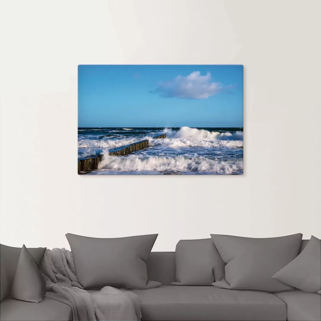 Artland Wandbild "Buhnen an der Küste der Ostsee II", Meer Bilder, (1 St.), günstig online kaufen