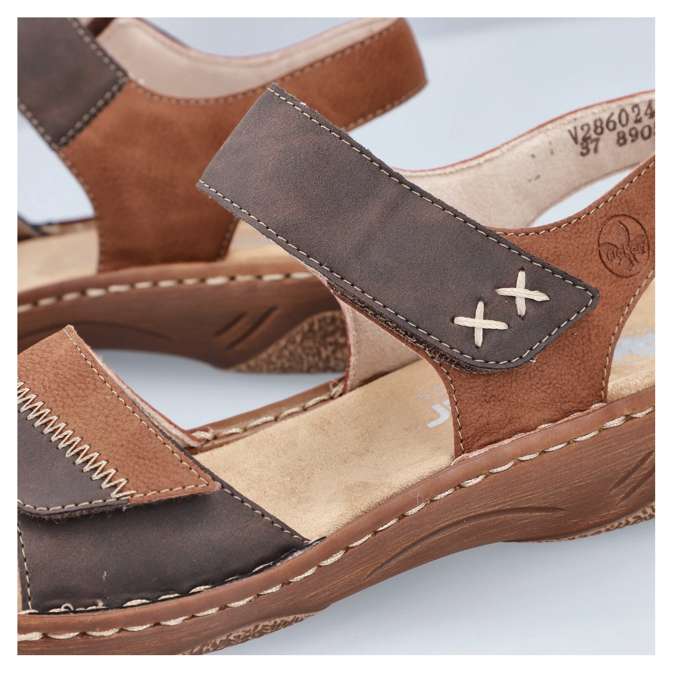 Rieker Sandale, Riemchensandale, Sommerschuh, Sandalette, Klettschuh mit Ke günstig online kaufen