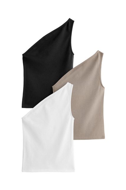 The Set One-Shoulder-Top The Set Tops mit freier Schulter, 3er-Pack (3-tlg) günstig online kaufen