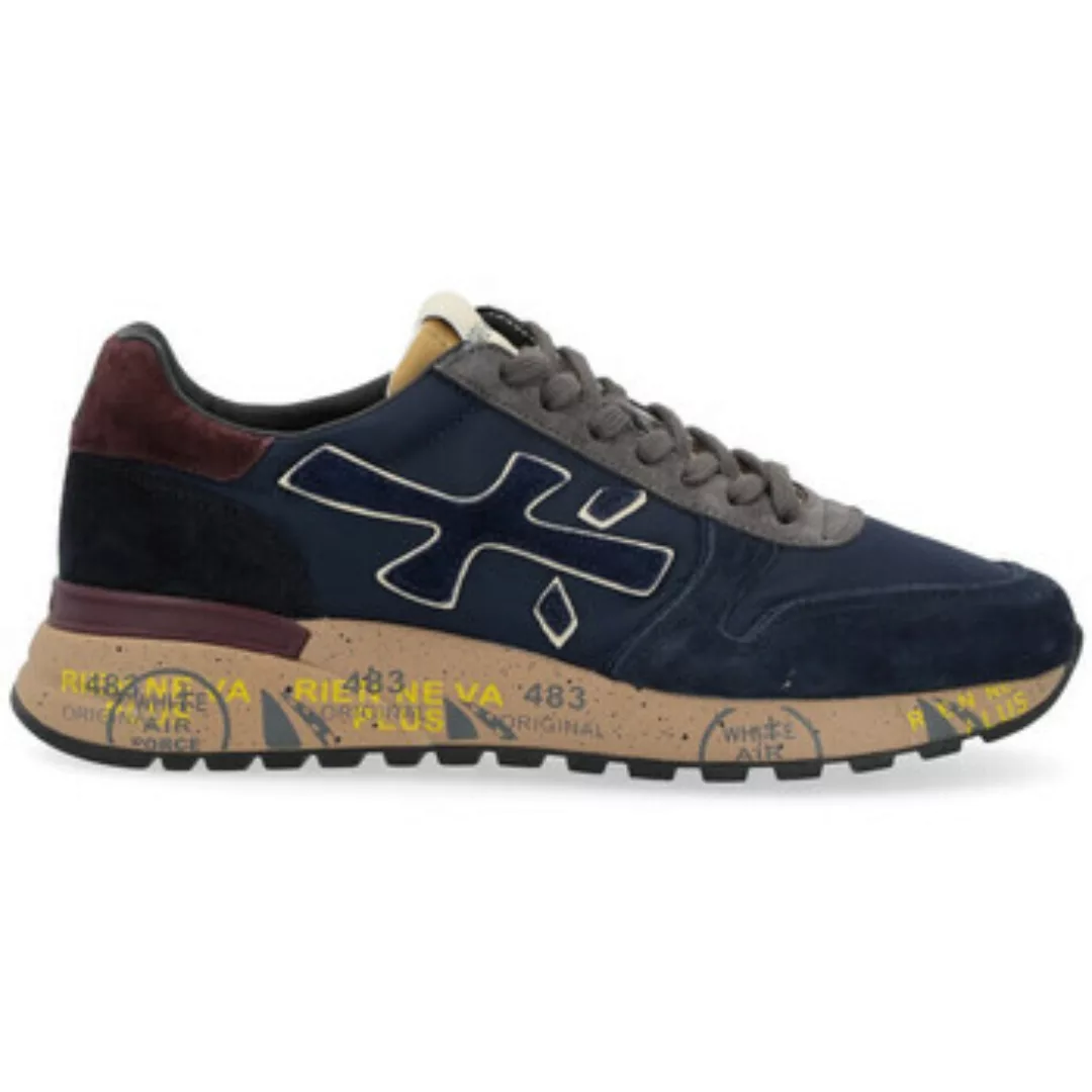 Premiata  Sneaker Sneaker  Mick aus Wildleder und blauem Nylon günstig online kaufen