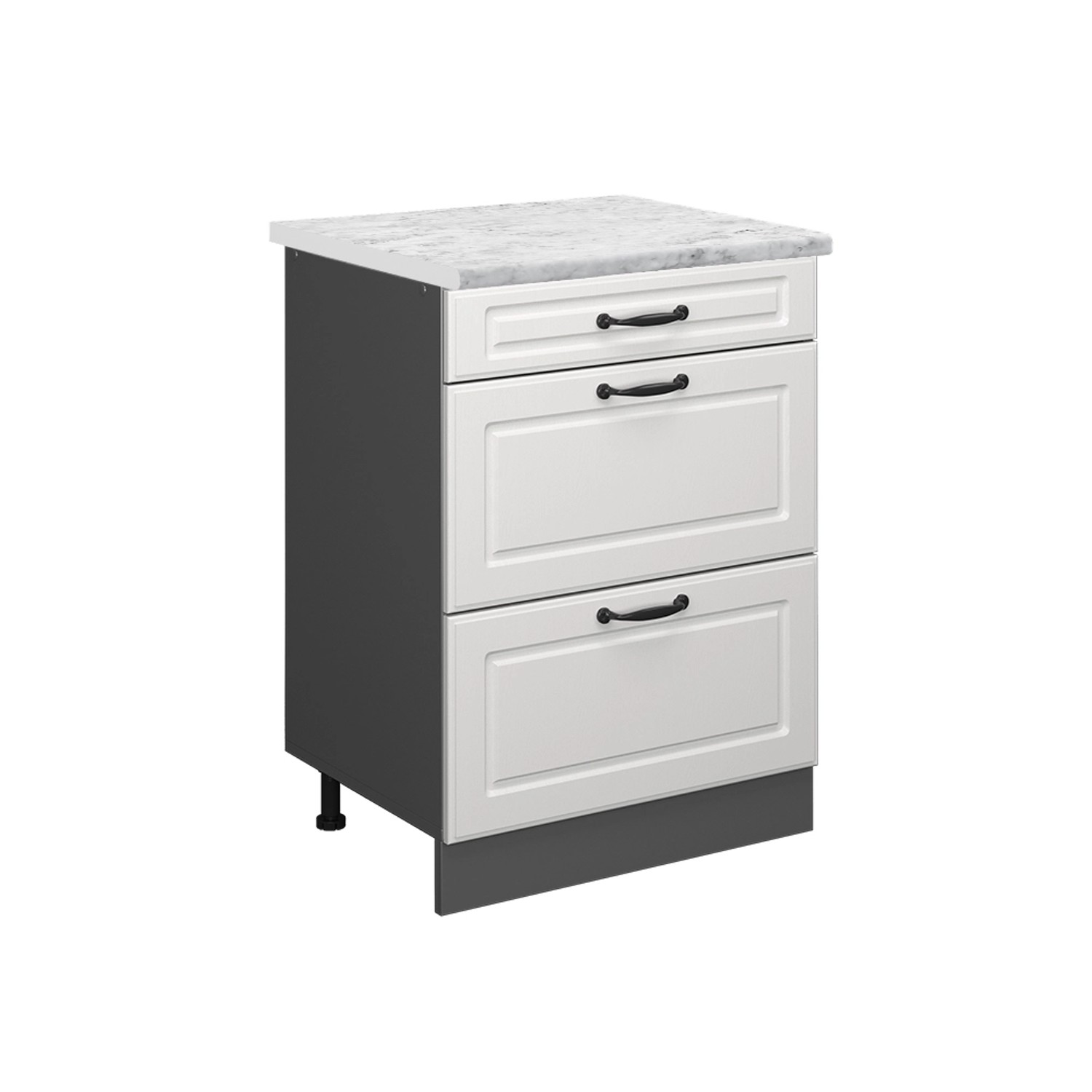 Vicco Unterschrank R-Line, Weiß Landhaus/Anthrazit, 60 günstig online kaufen