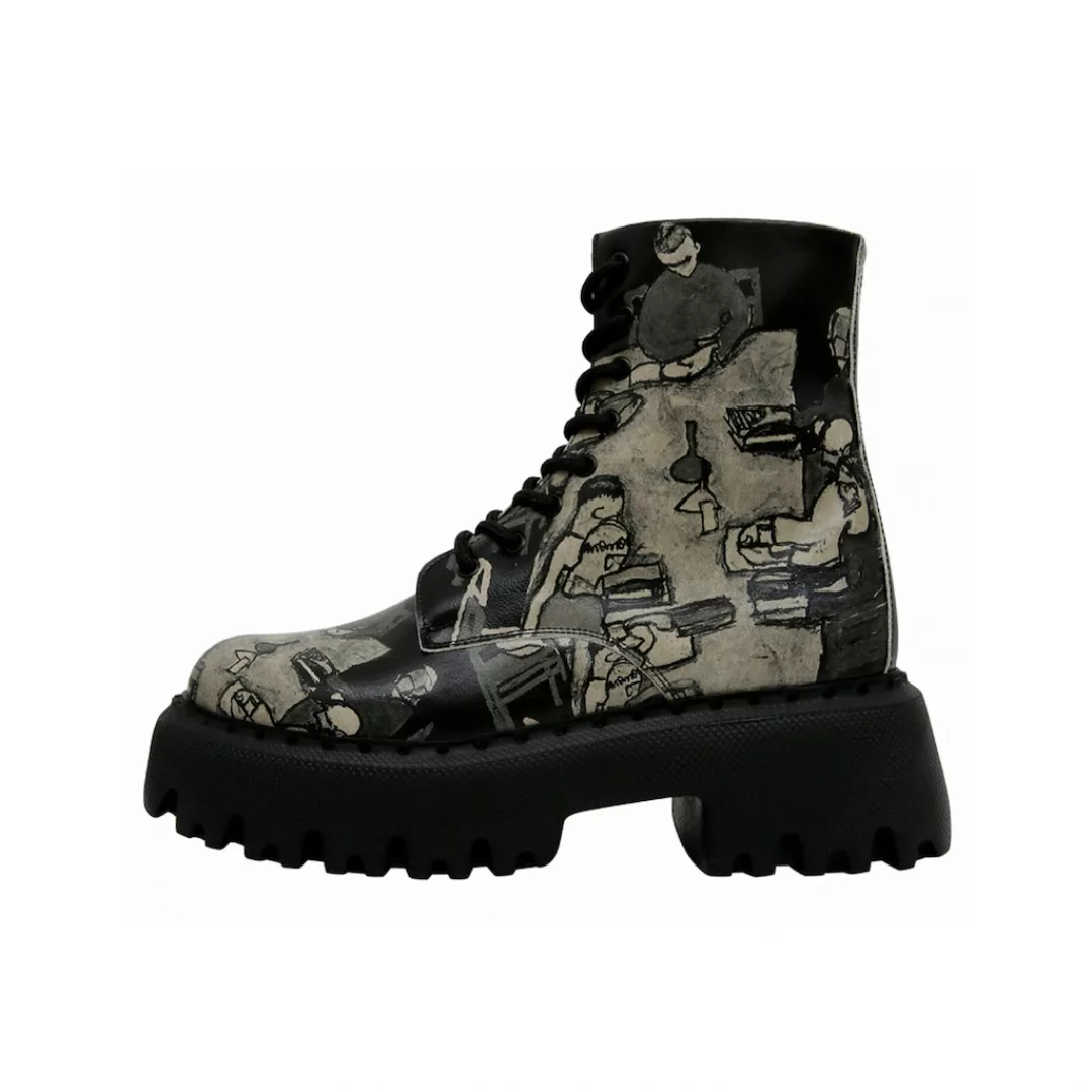 DOGO Chelseaboots "Damen Navy Supper Blackwhite Vegan Damen Boots / Female" günstig online kaufen