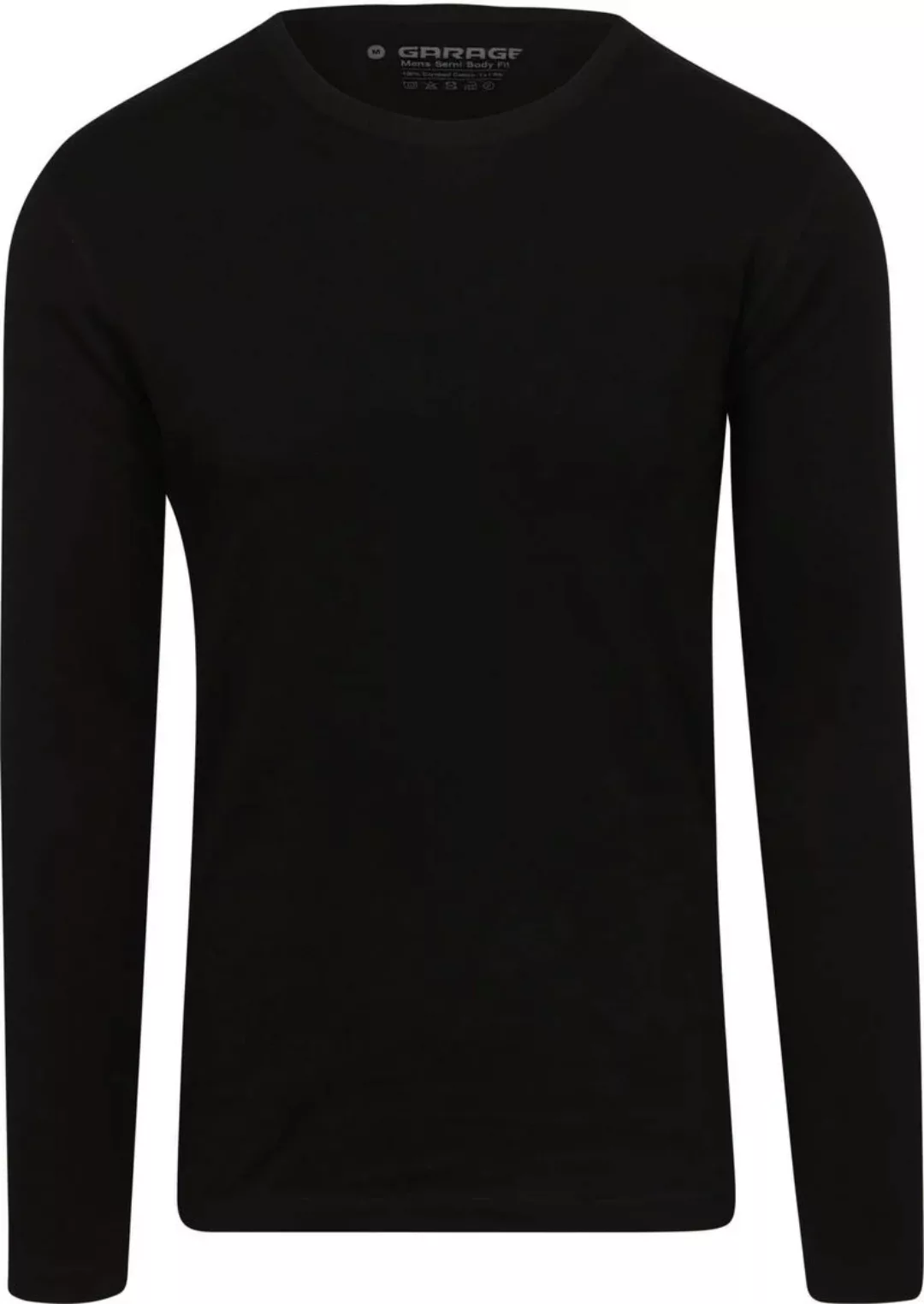 Garage Basic T-shirt Longsleeve Schwarz - Größe M günstig online kaufen