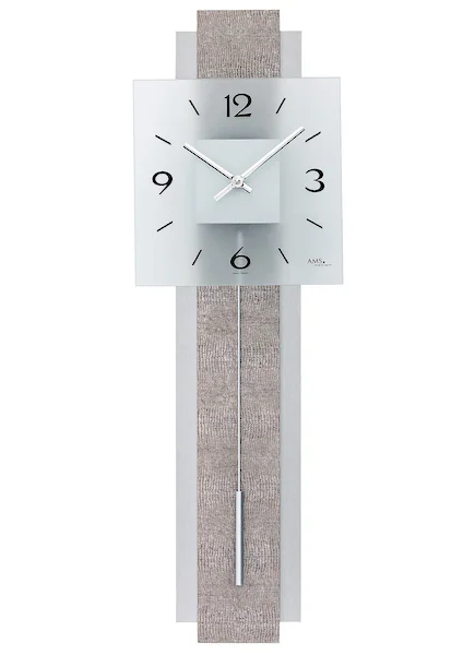 AMS Pendelwanduhr »7322«, Quarzuhr,Holzgehäuse,Esszimmer,Wohnzimmer günstig online kaufen