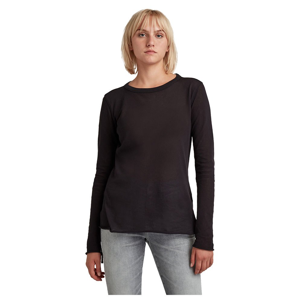G-star Fine Mesh Top Langarm-t-shirt XS Dark Black günstig online kaufen