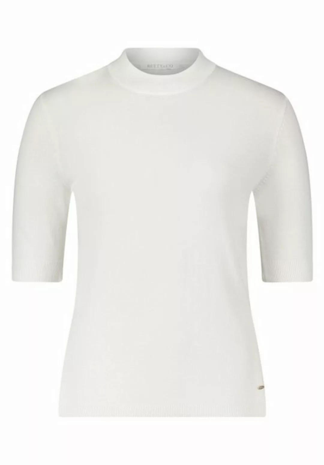 Betty&Co Sweatshirt Strickpullover Kurz 1/2 Arm, Offwhite günstig online kaufen