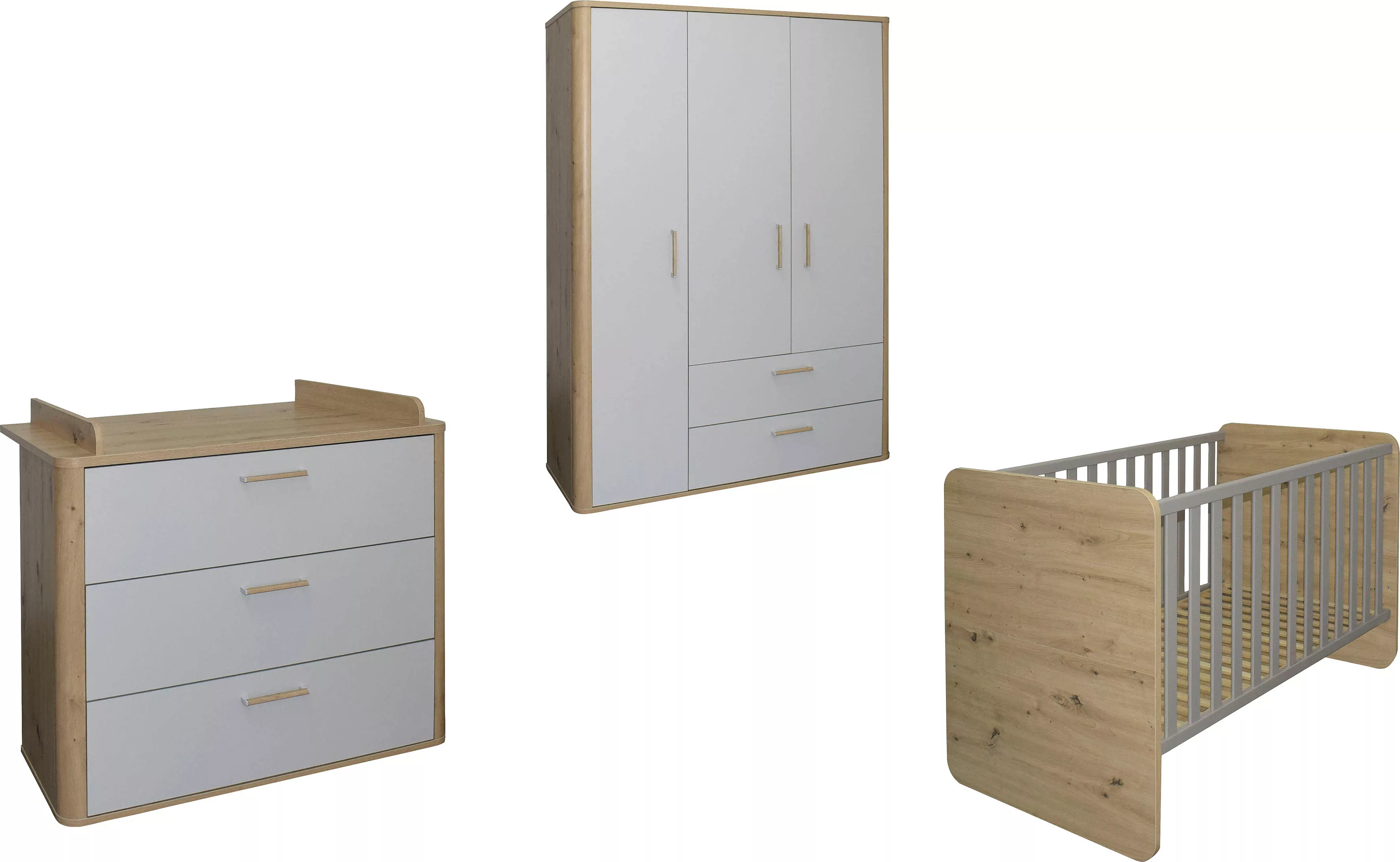 Mäusbacher Babymöbel-Set "Lilly", (3 St., Wiko/Bett/Kleiderschrank) günstig online kaufen