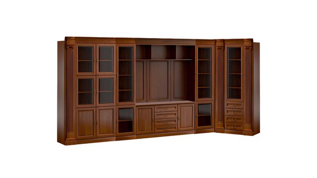 JVmoebel Aktenschrank Dunkelbrauner Eckschrank Büromöbel Designer Büroschrä günstig online kaufen