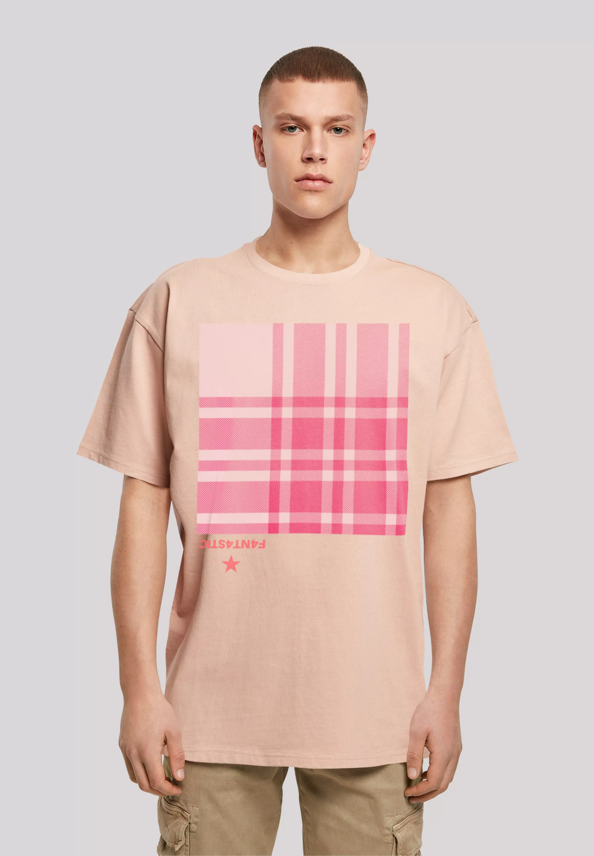 F4NT4STIC T-Shirt "Karo Pink", Print günstig online kaufen