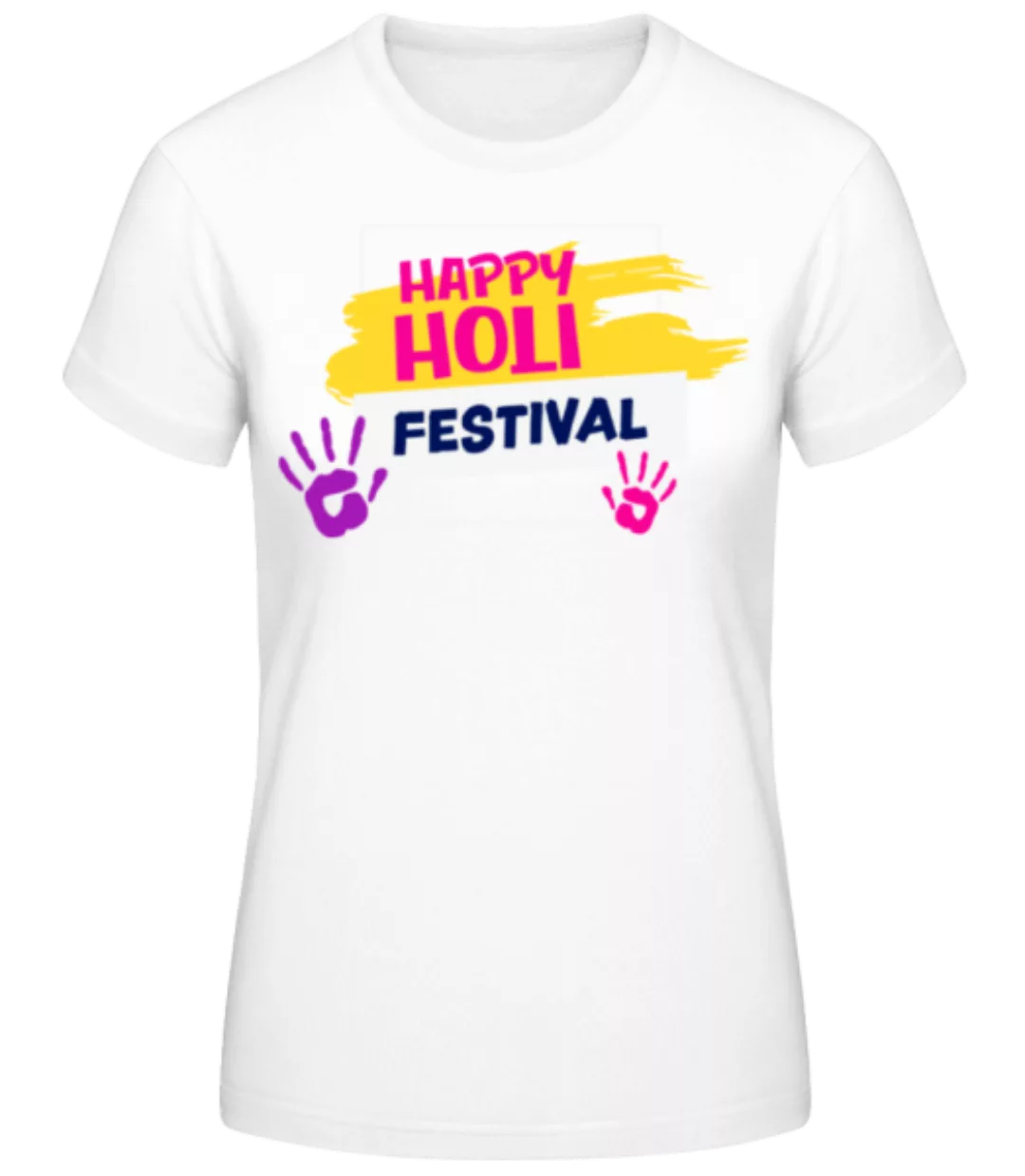 Happy Holi Square · Frauen Basic T-Shirt günstig online kaufen