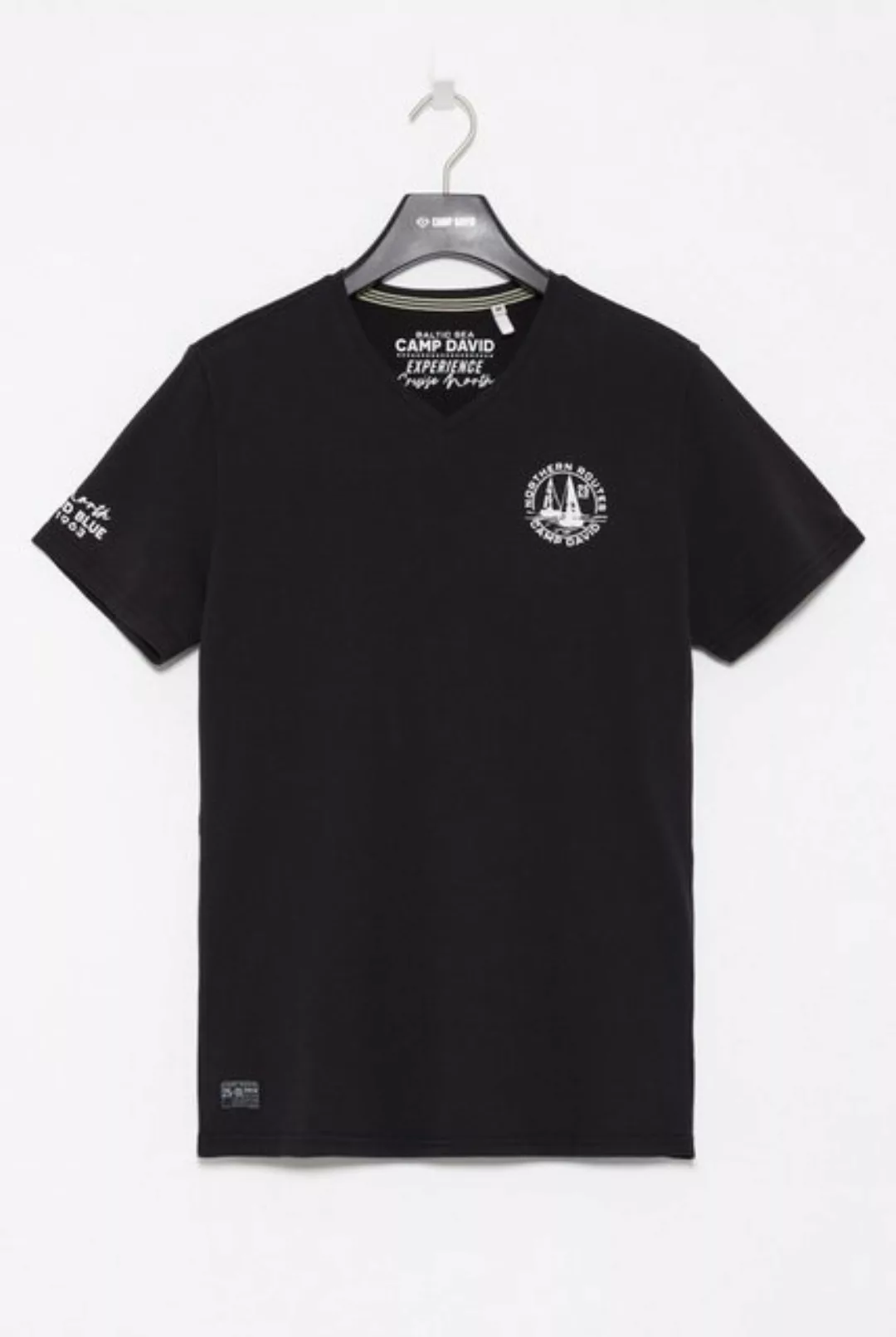 CAMP DAVID V-Shirt, mit maritimen Prints günstig online kaufen